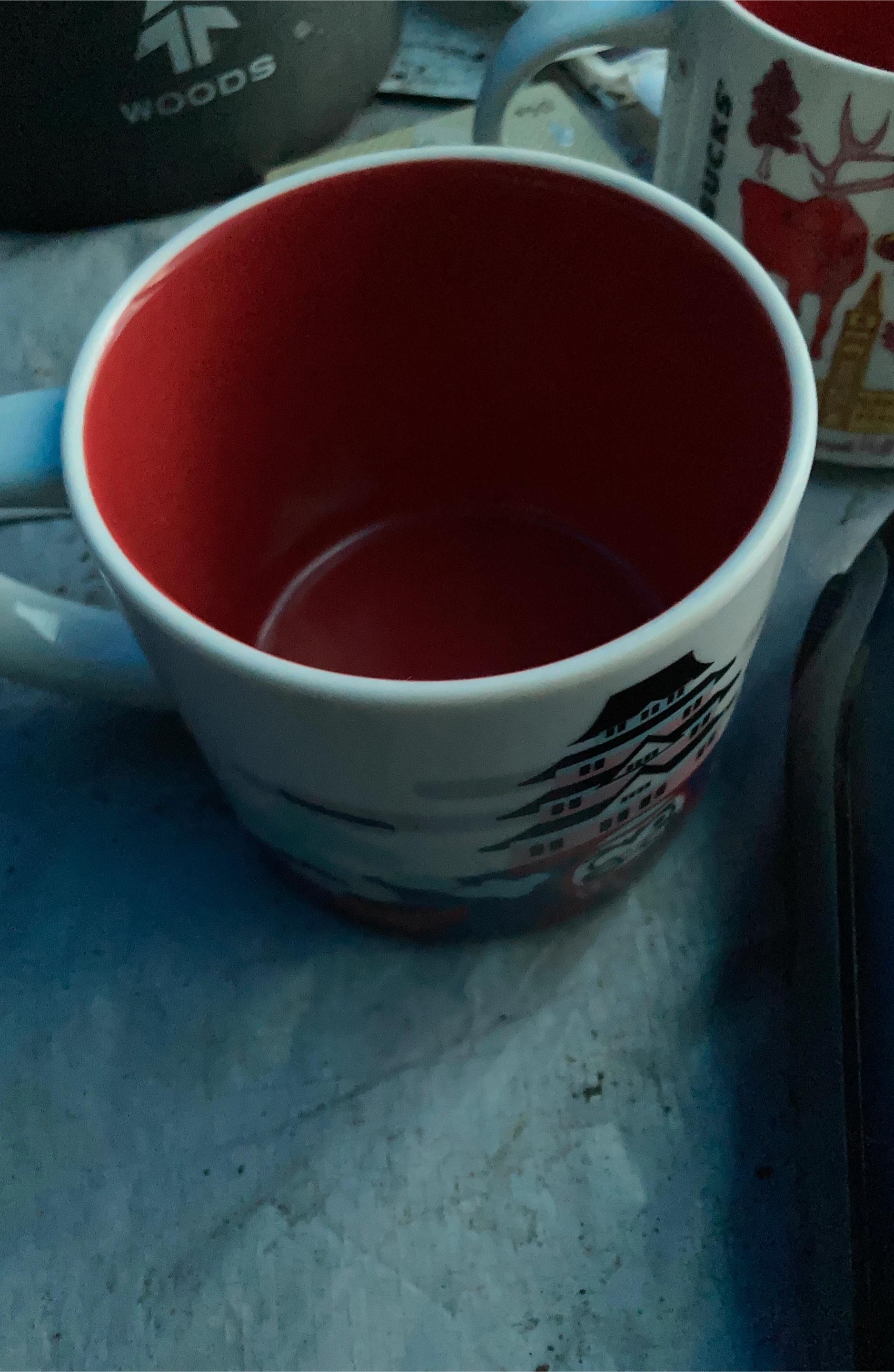 Starbucks Mug with Red Interior thumbnail