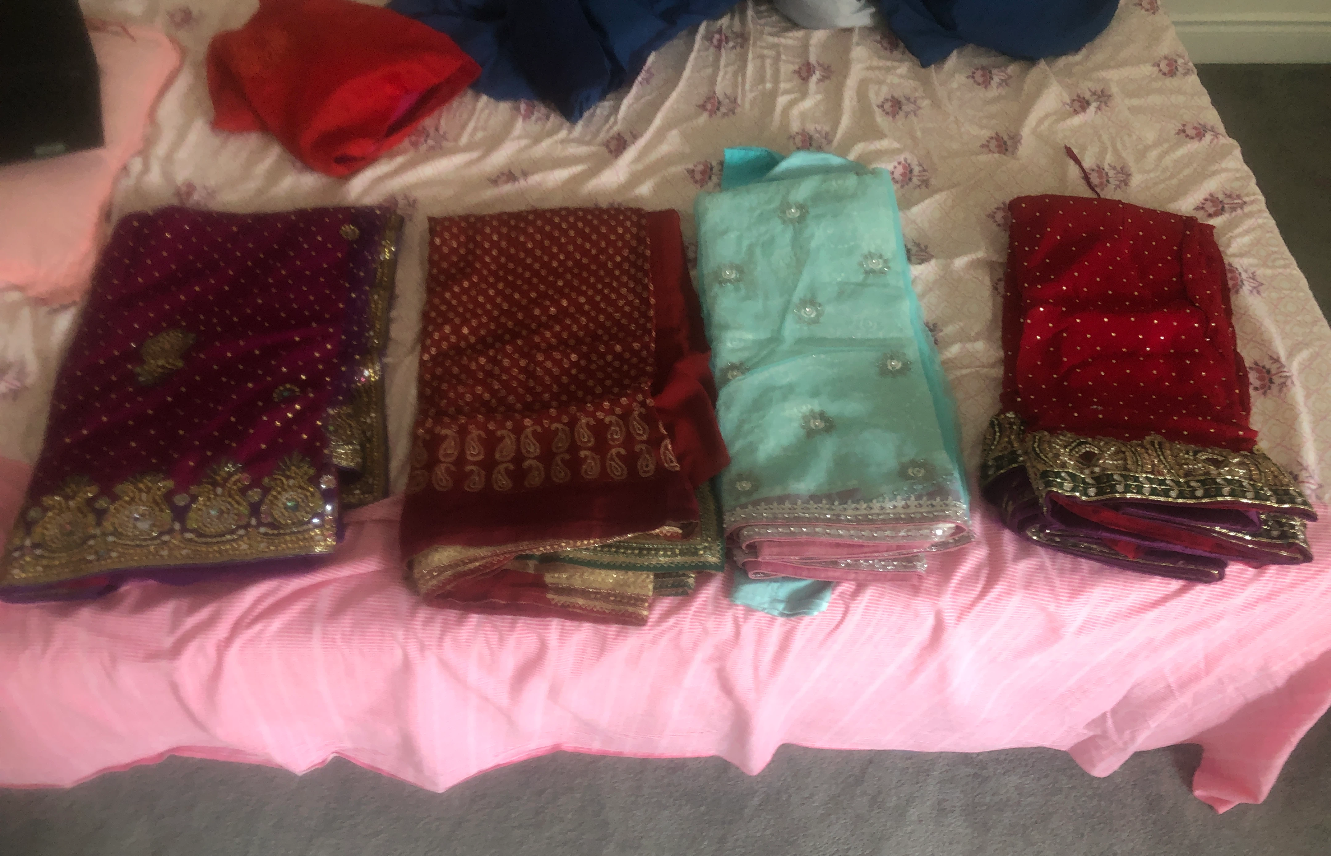 Set of 6 Indian Sarees thumbnail