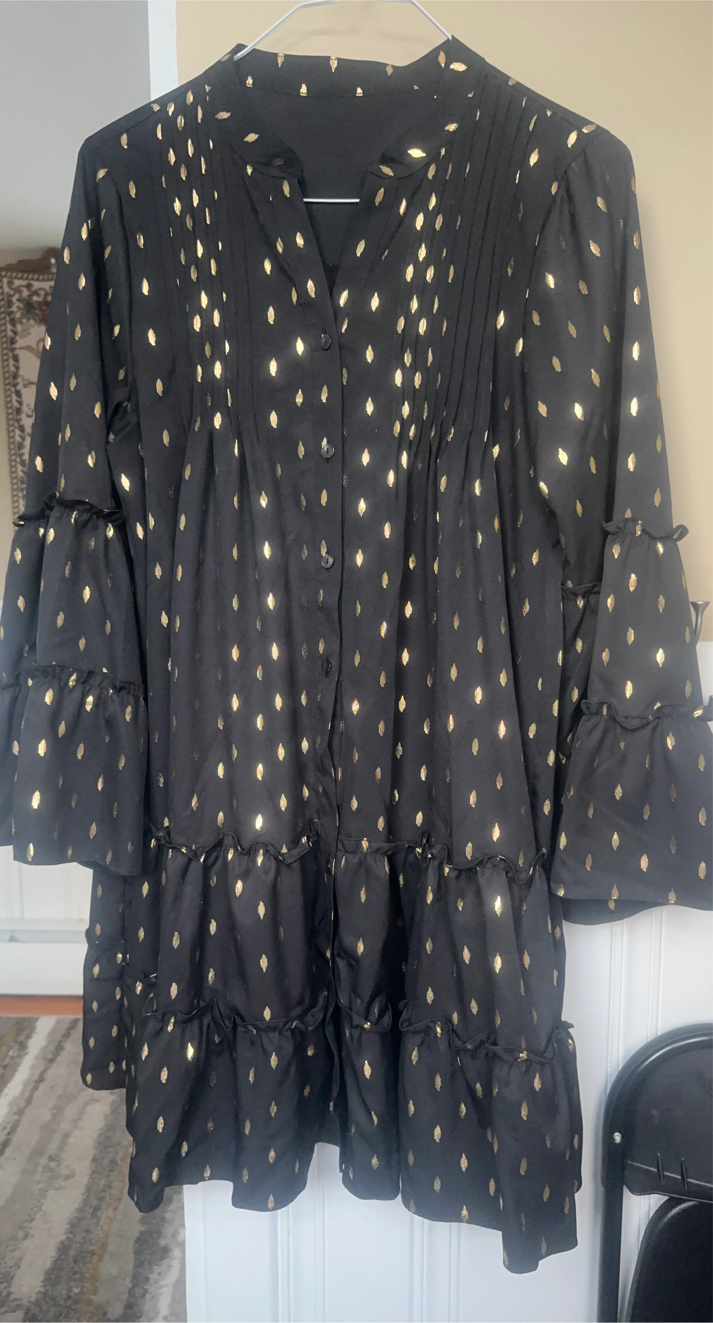 Black Dress with Gold Accents thumbnail