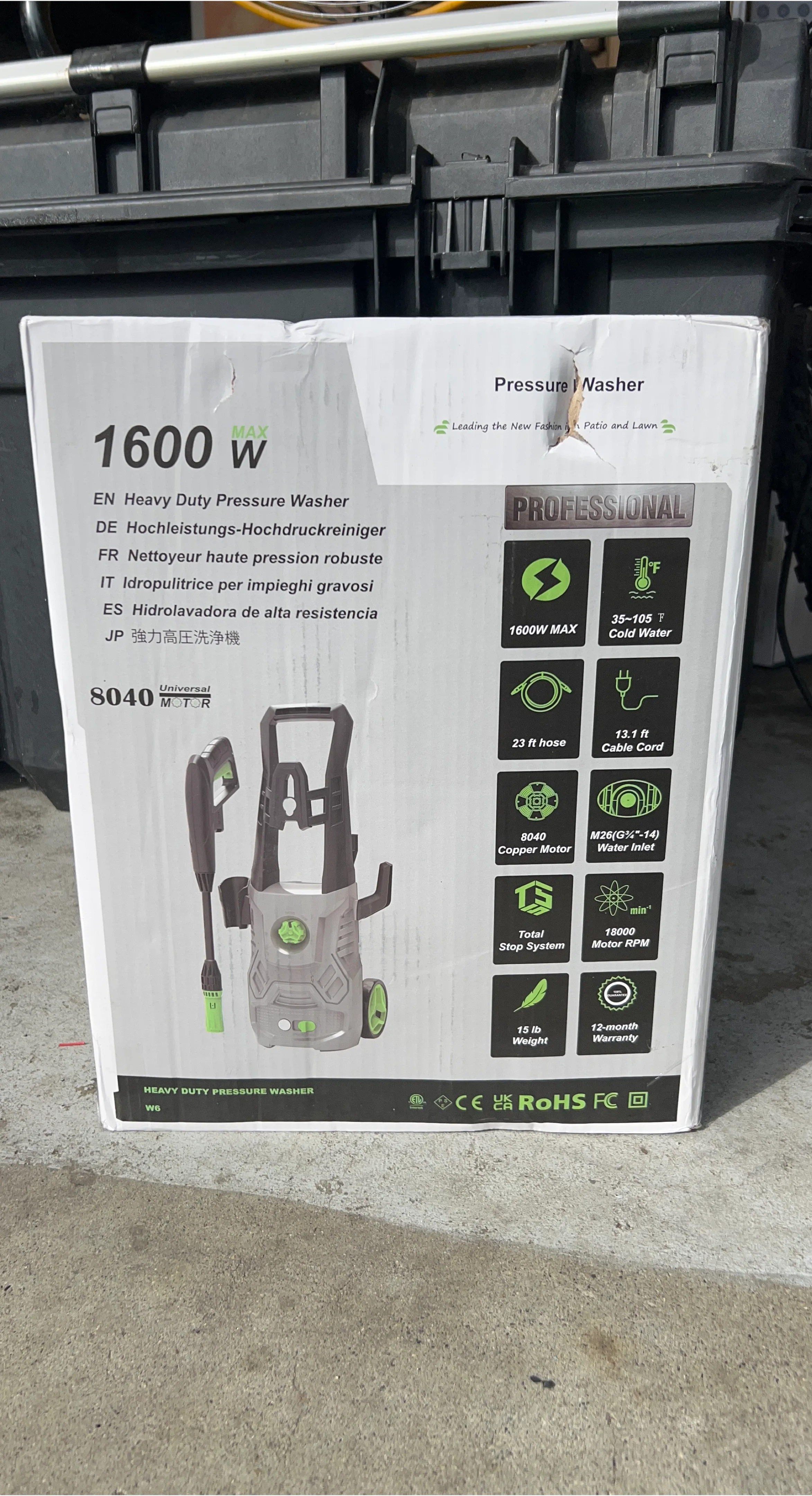 1600W Heavy Duty Pressure Washer
