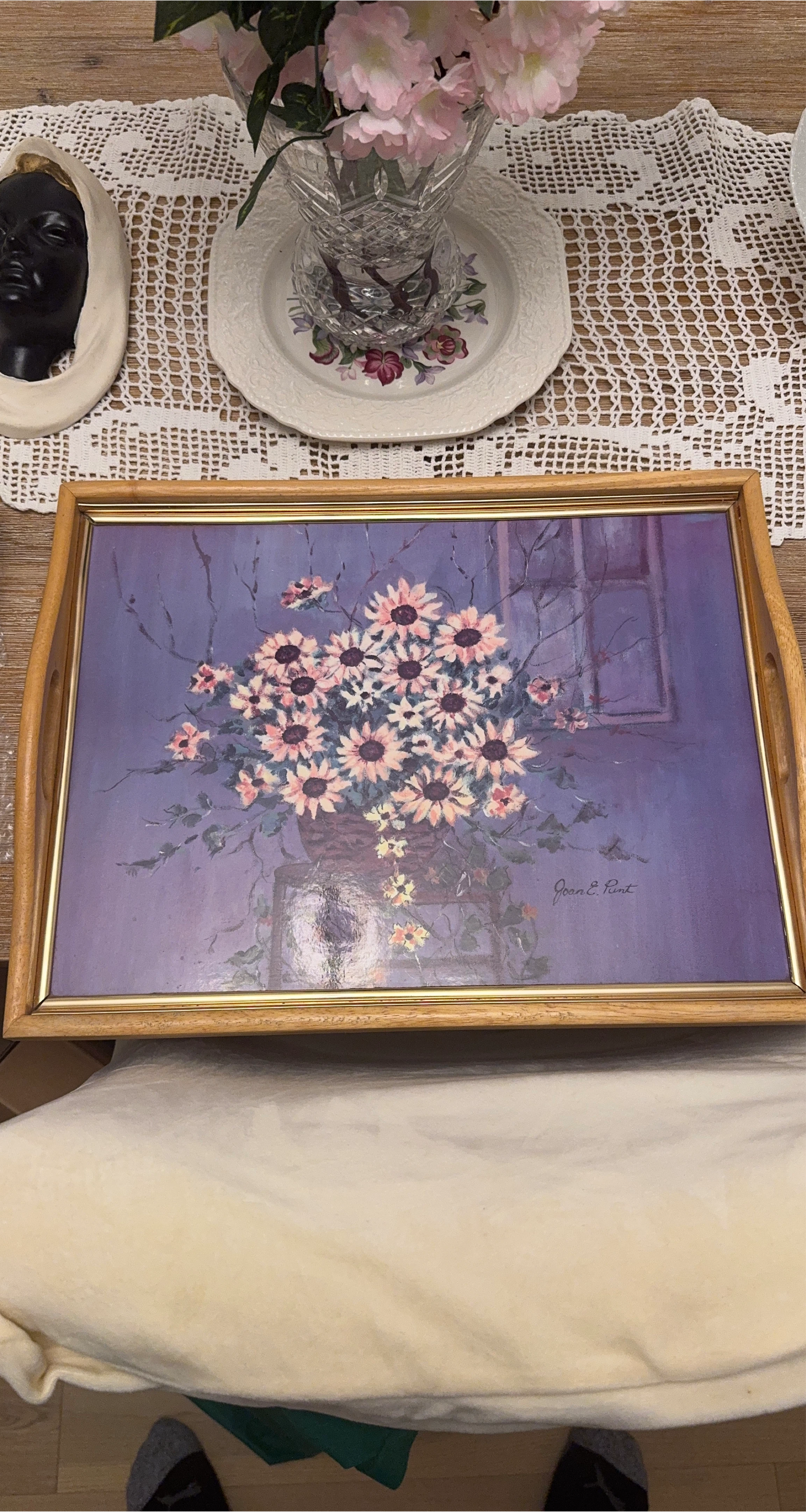 Joan E. Rint Floral Print Tray thumbnail