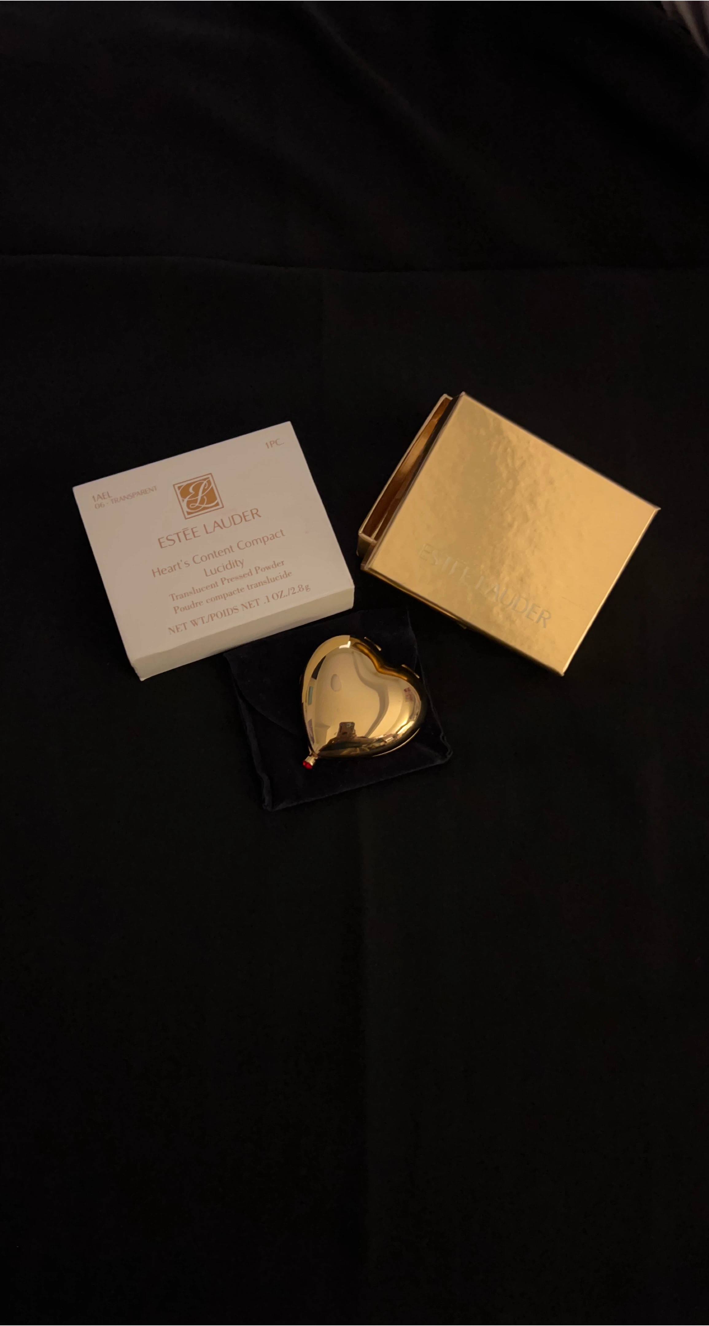 Vintage Estee Lauder Heart Compact Lucidity Powder thumbnail