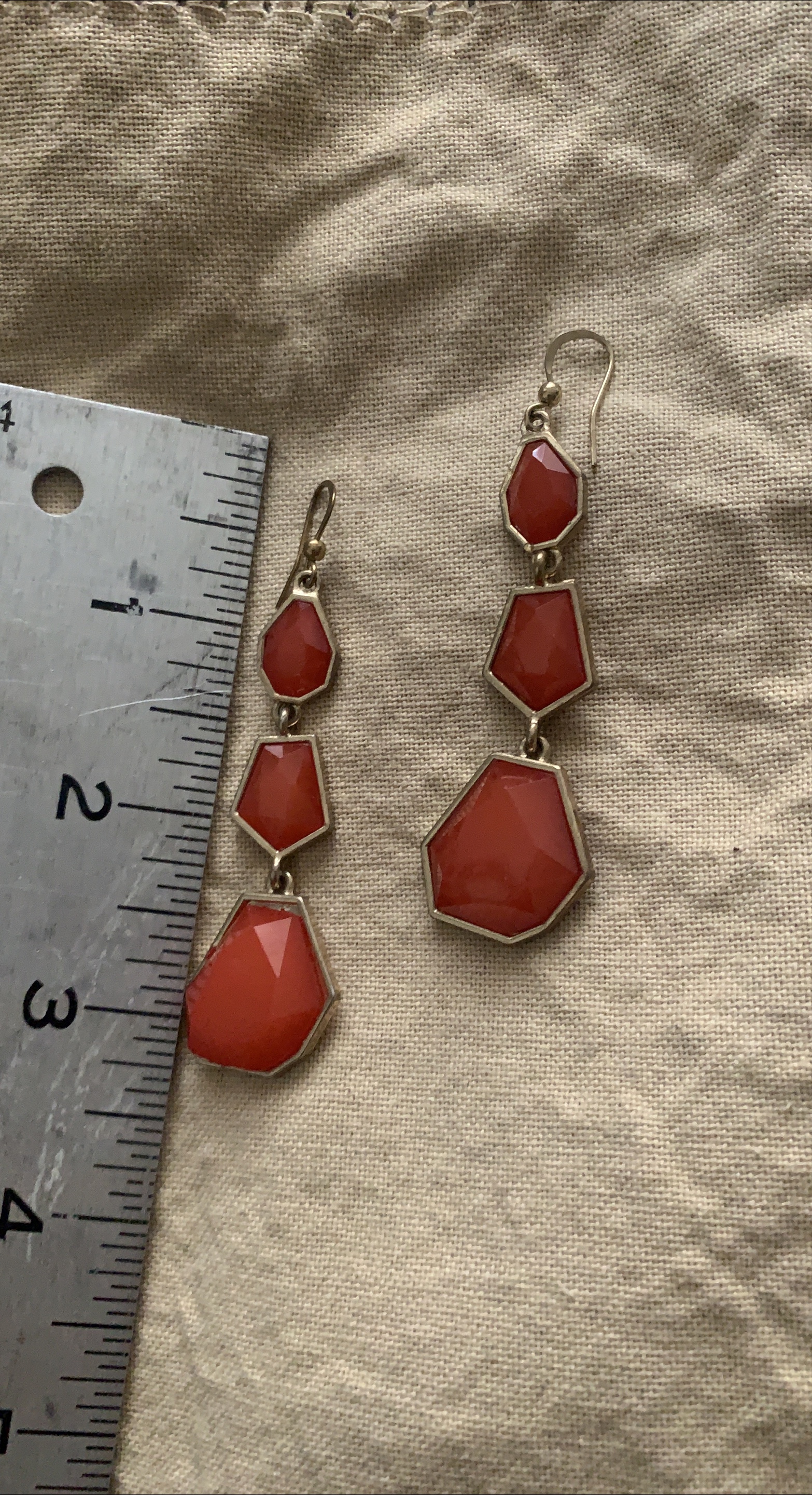 Red Dangle Earrings