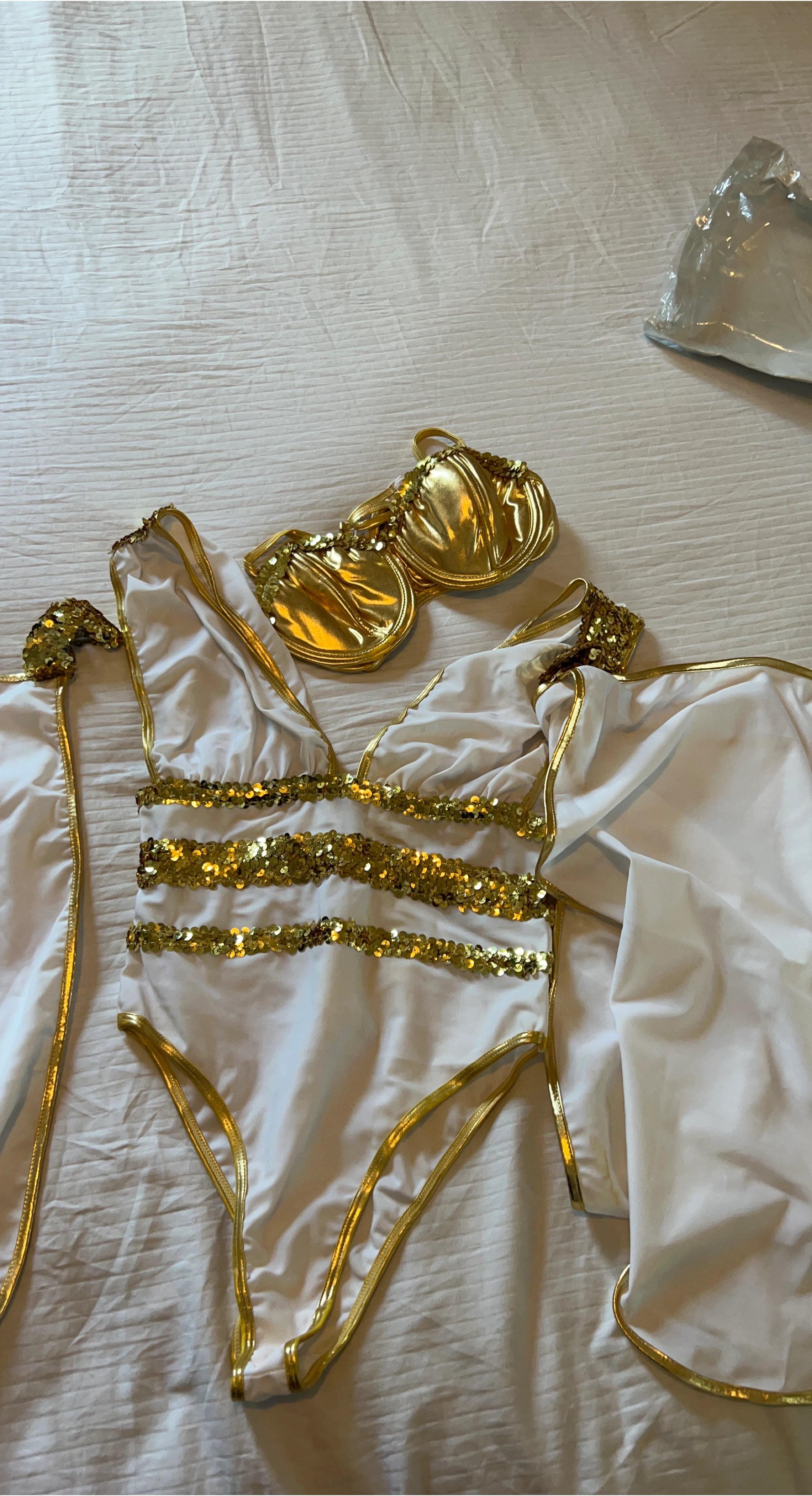 Fashion Nova Aphrodite Costume - White/Gold thumbnail