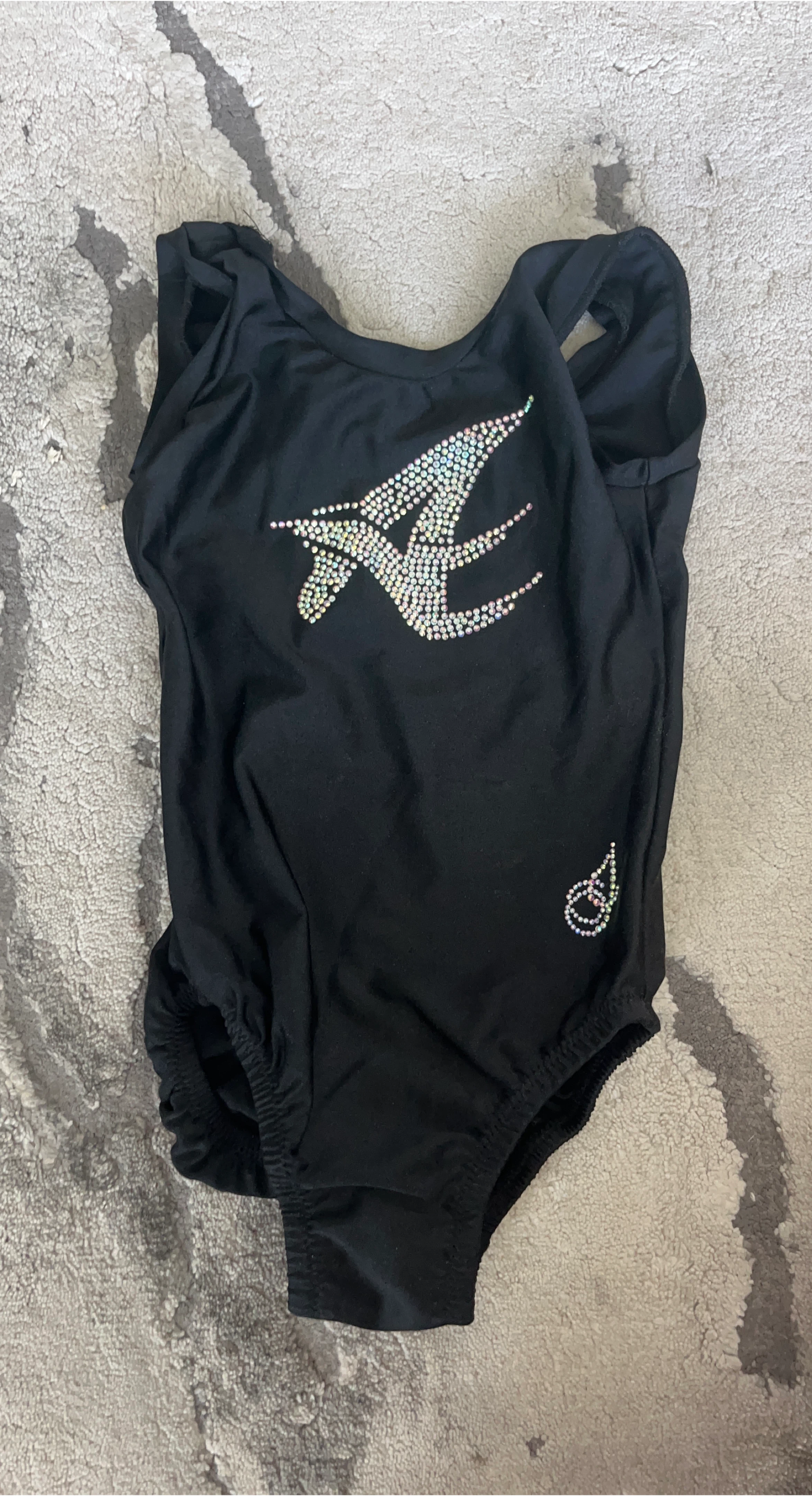 ALE Black Gymnastics Leotard thumbnail