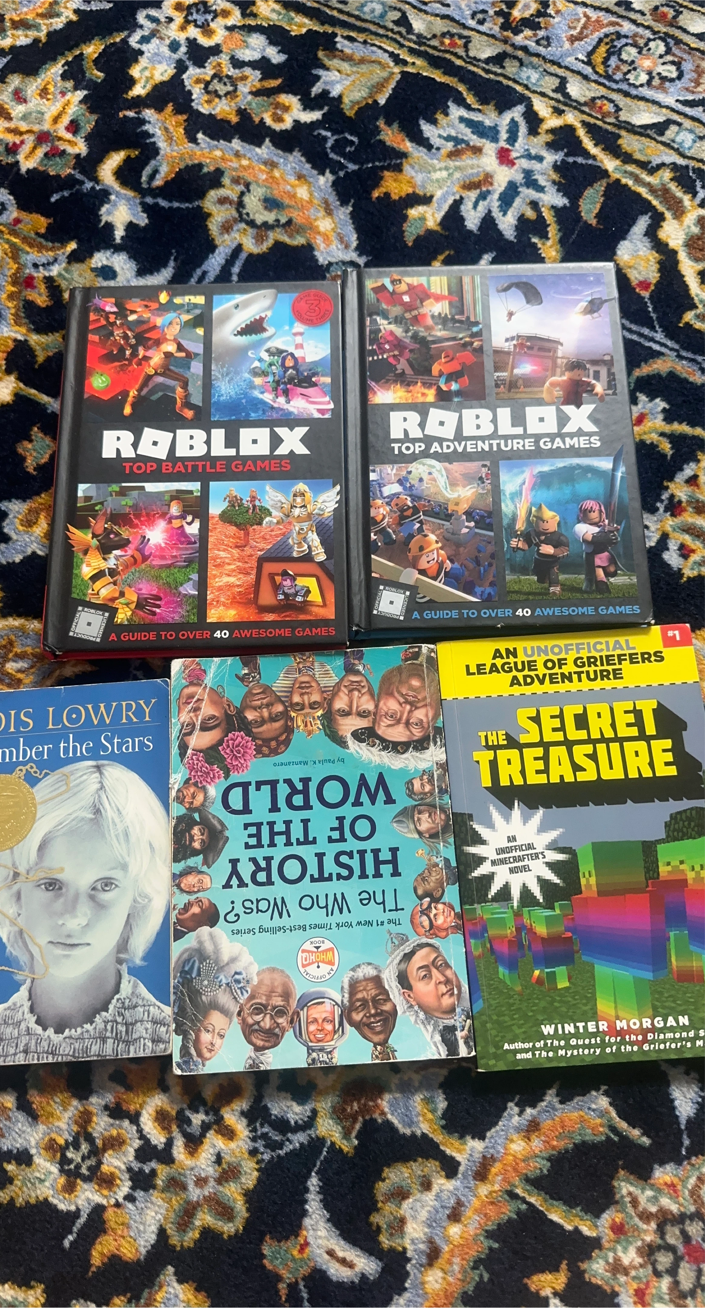 Lot of Kids' Books: Roblox, History, Minecraft thumbnail