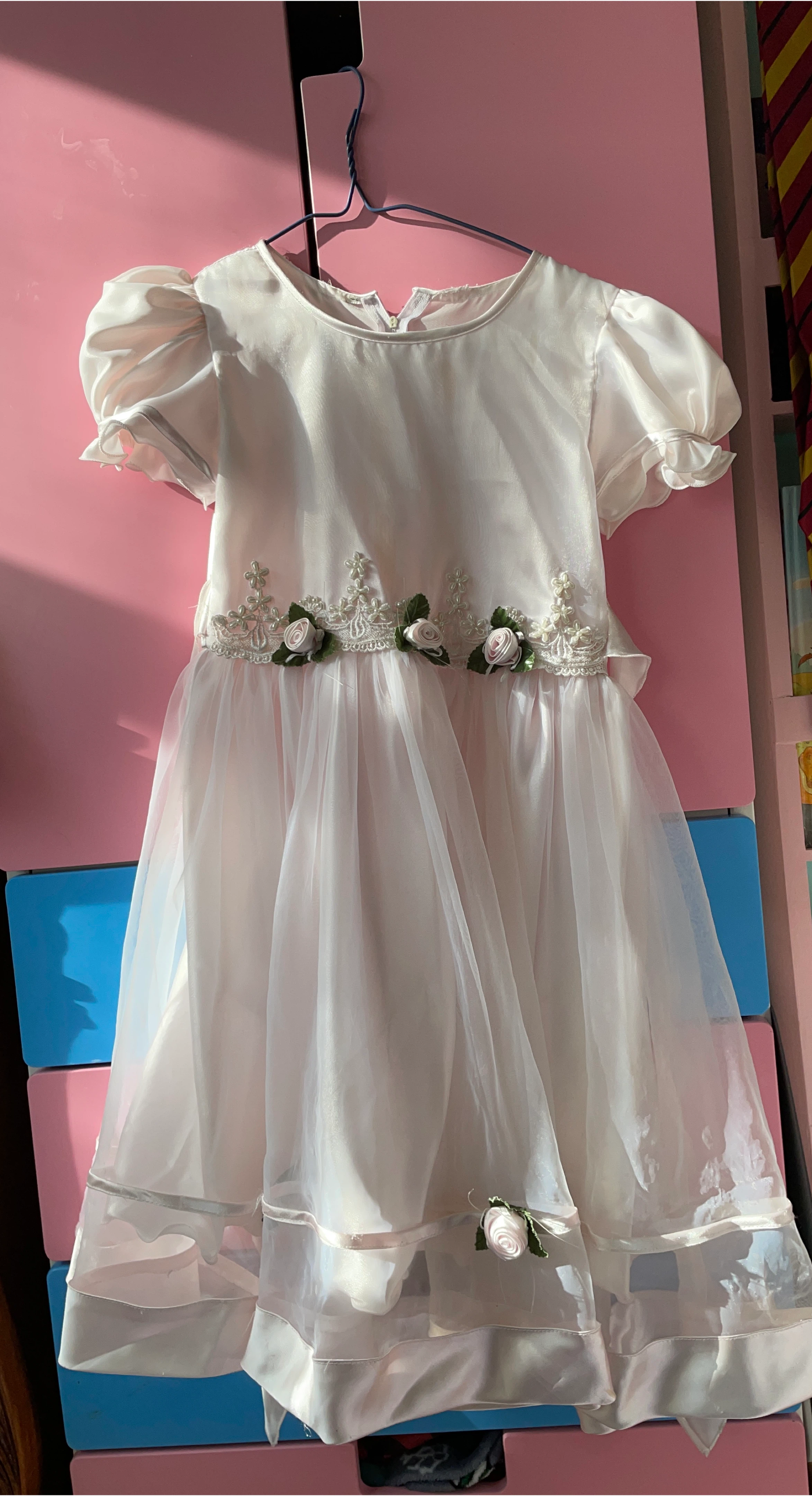 White Dress with Floral Detail thumbnail