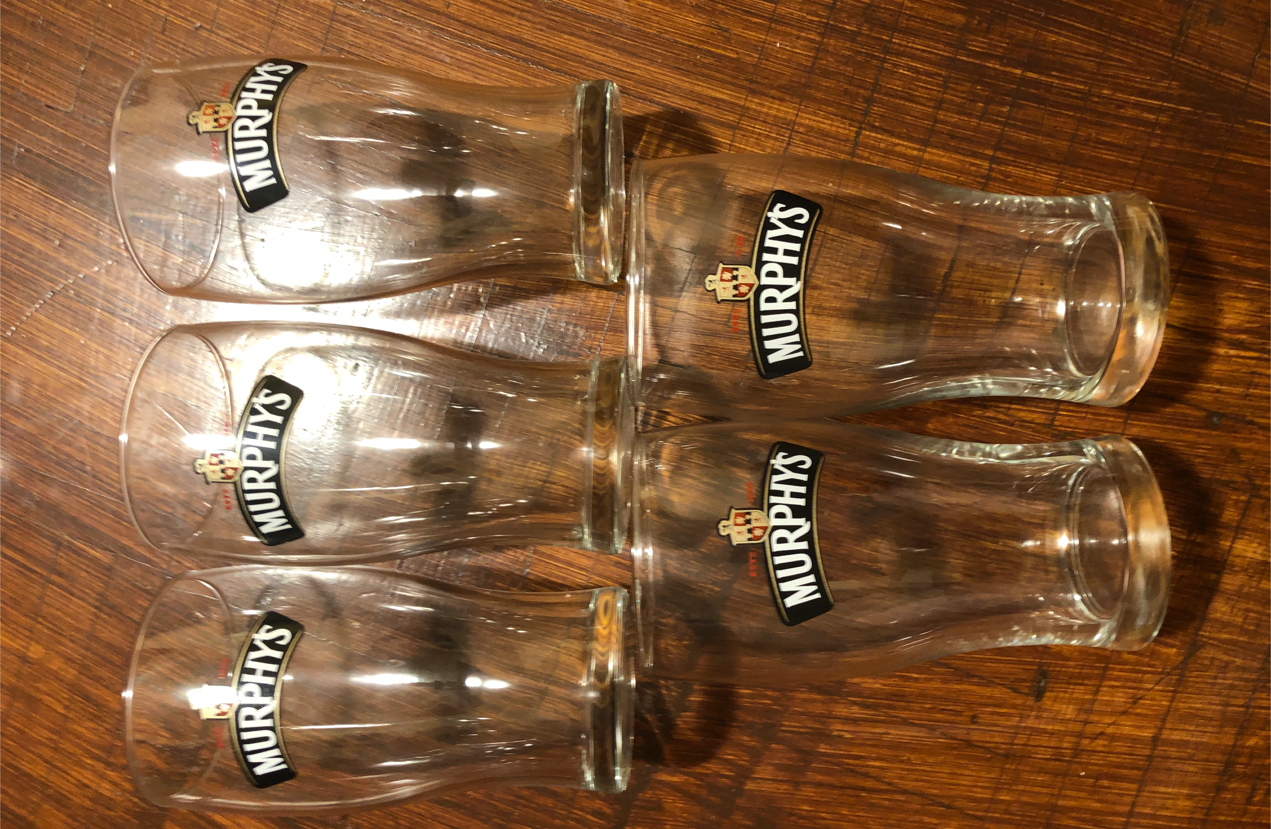 Set of 4 Murphy's Irish Stout Pint Glasses thumbnail