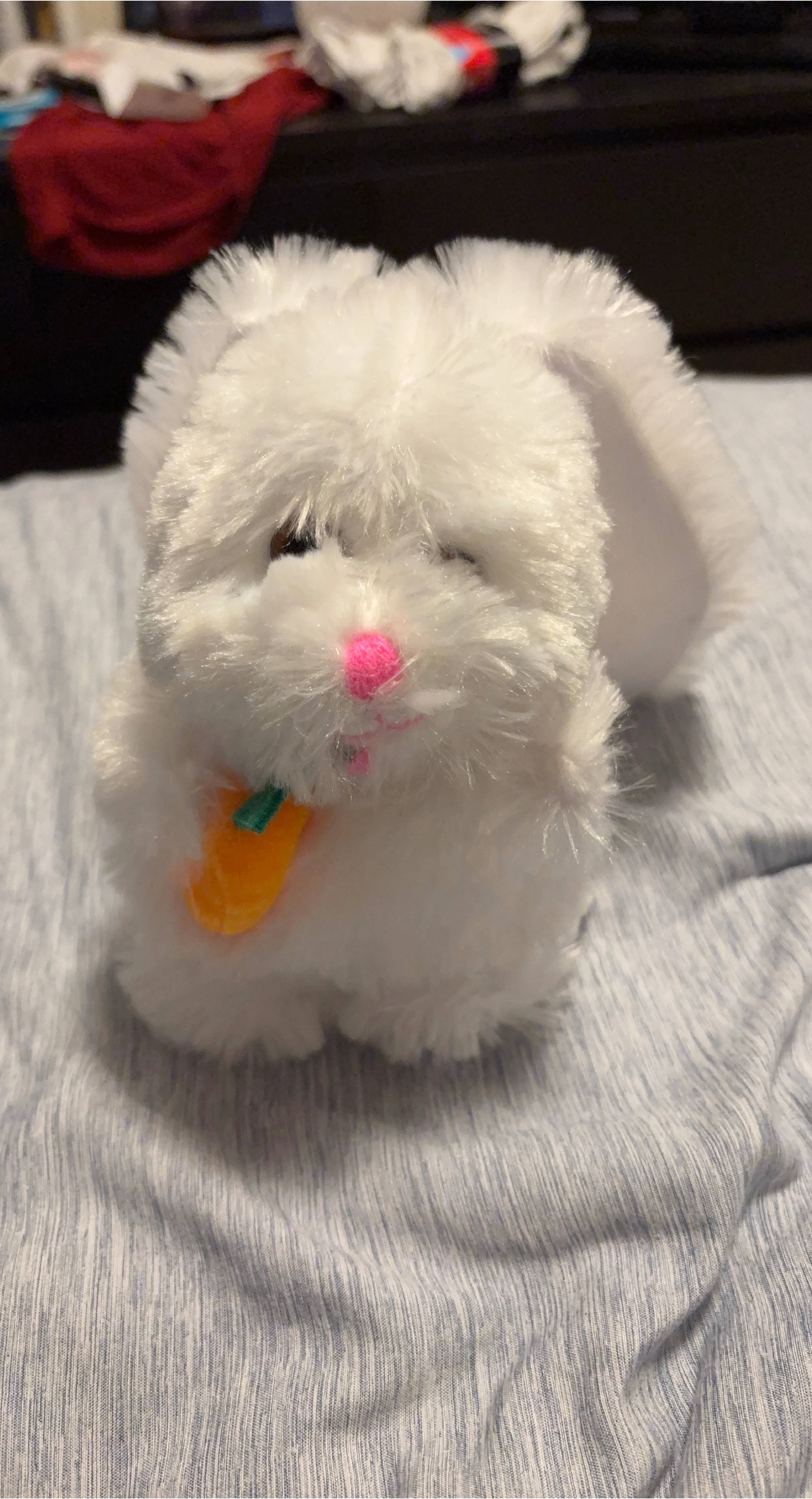 White Plush Bunny Toy thumbnail