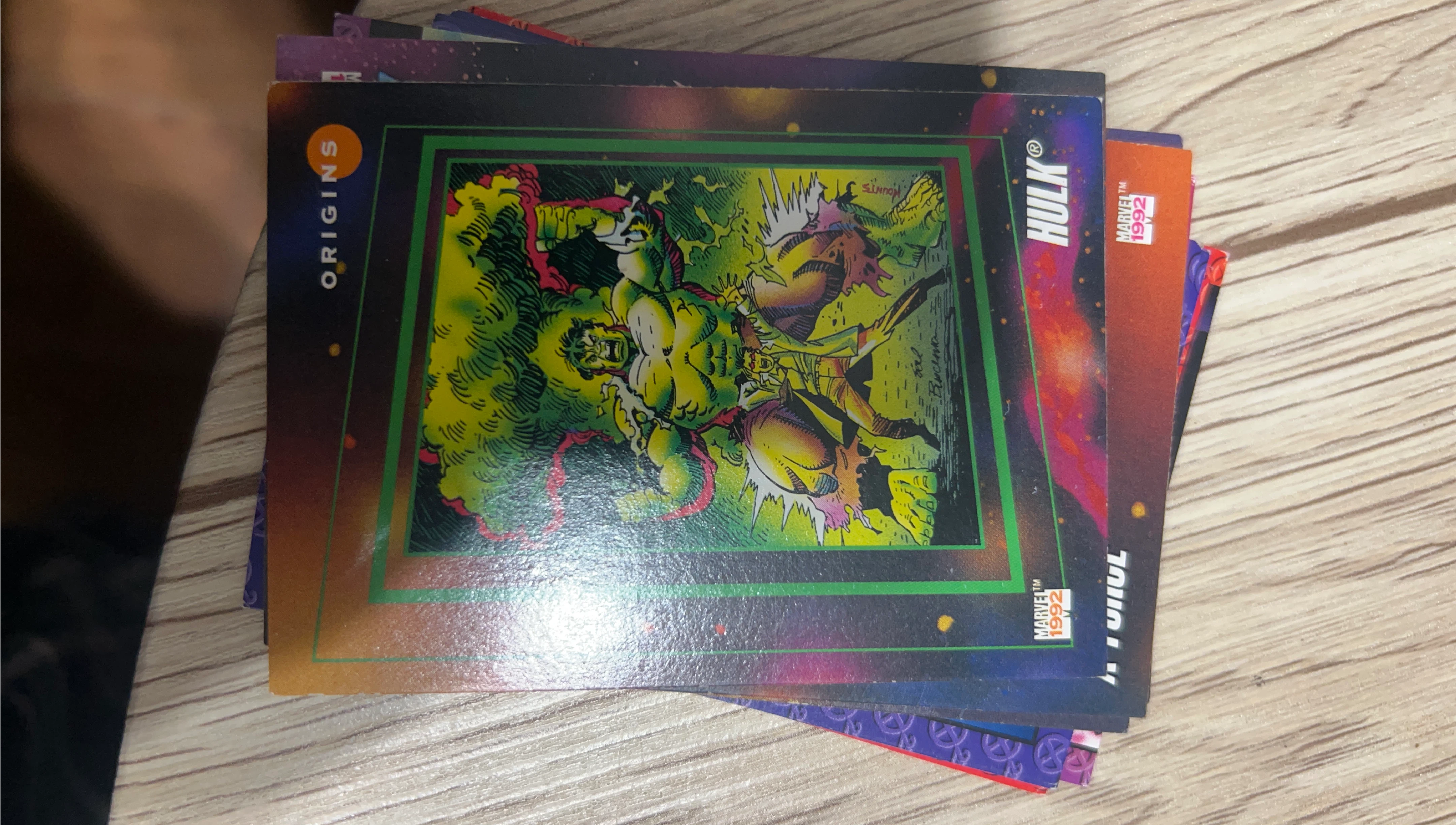 Marvel 1992 Hulk Origins Trading Cards thumbnail