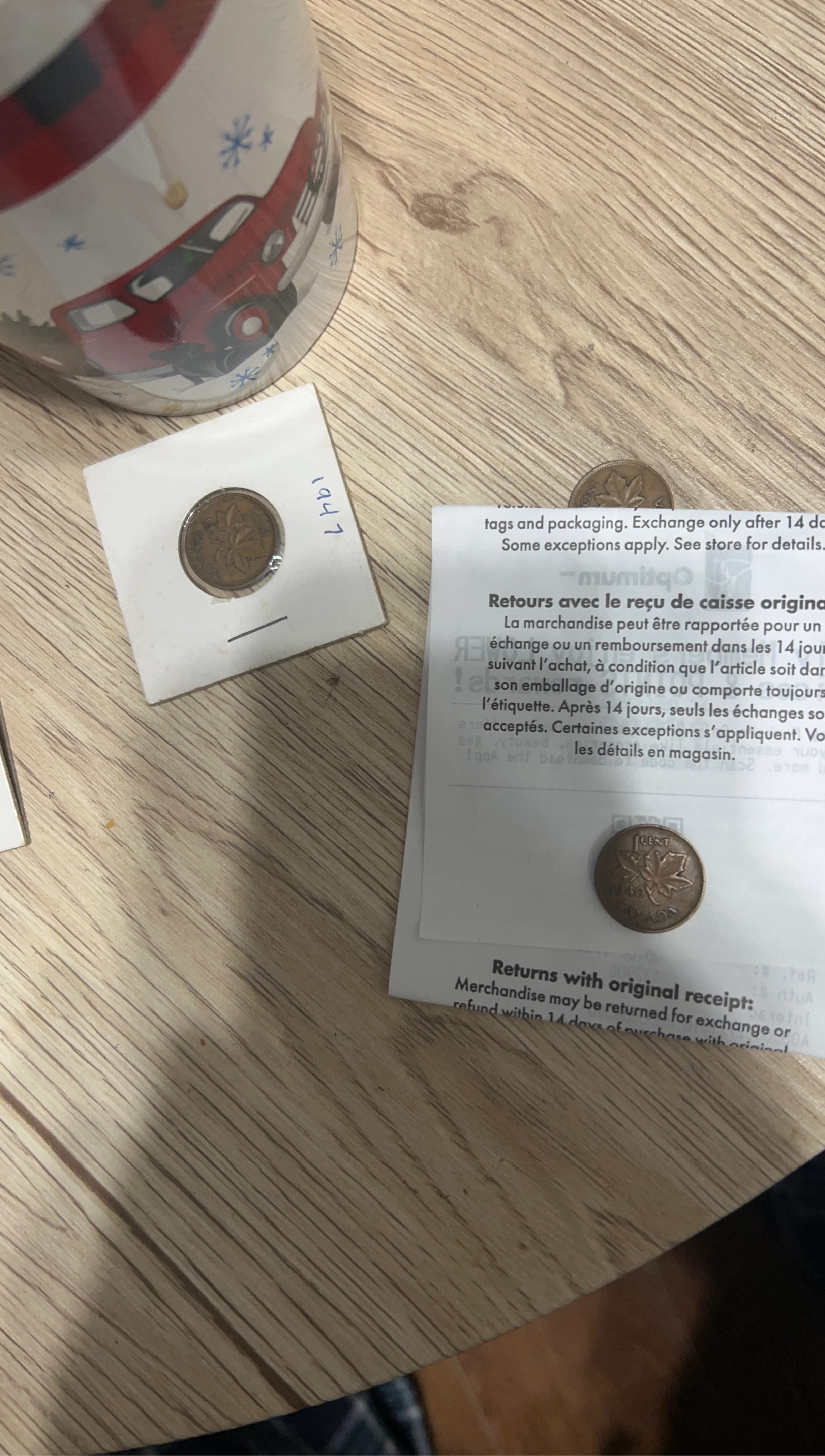 1947 Canadian Penny thumbnail