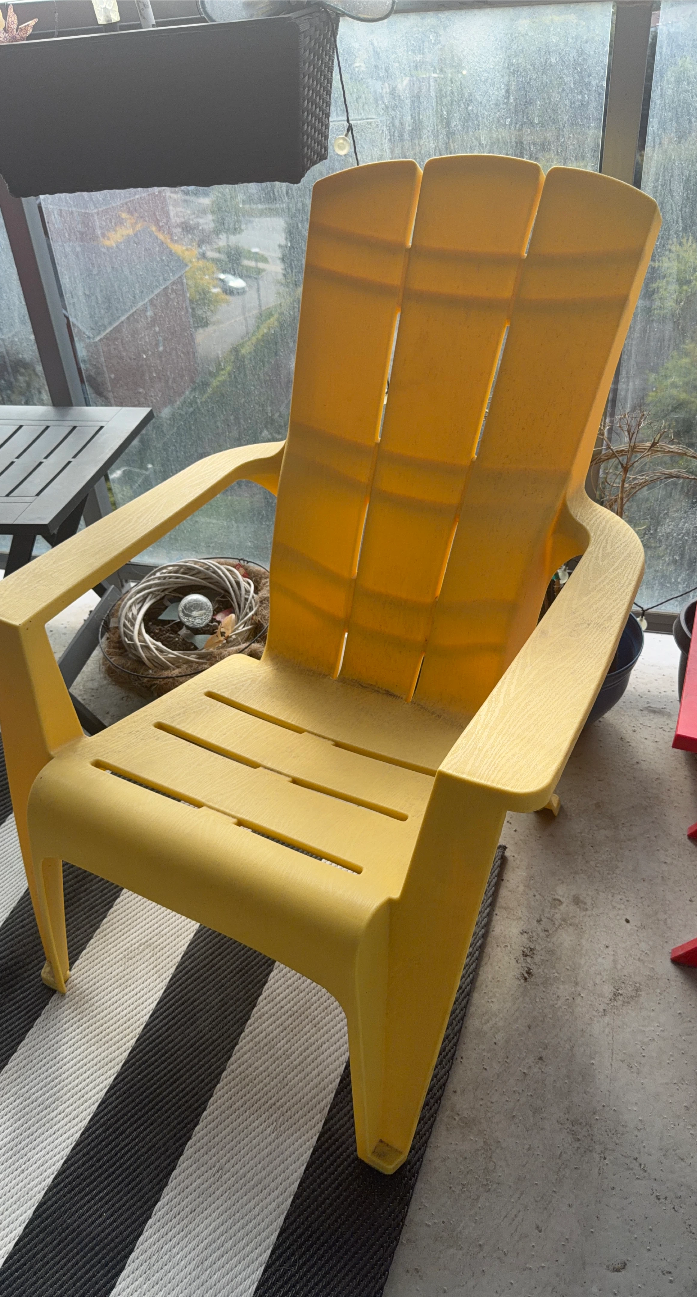Yellow Adirondack Chair
