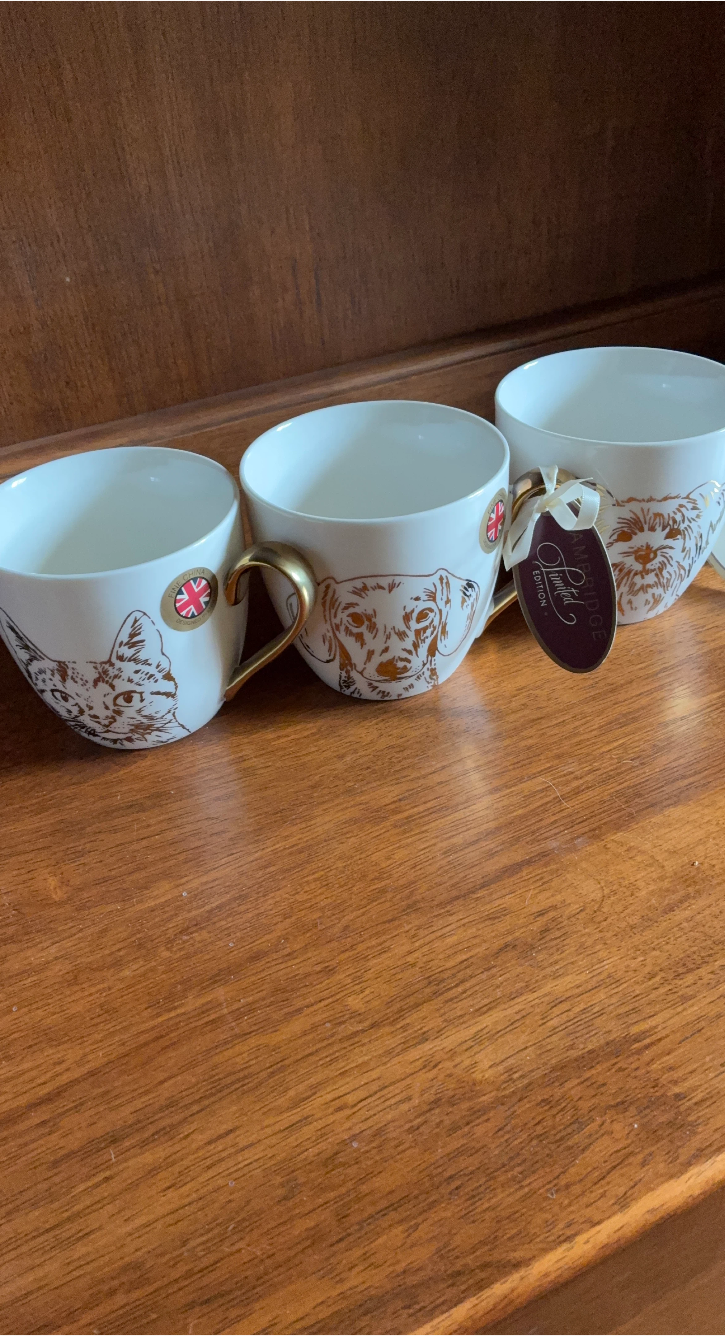 Cambridge Edition Fine China Mugs - Set of 3 thumbnail