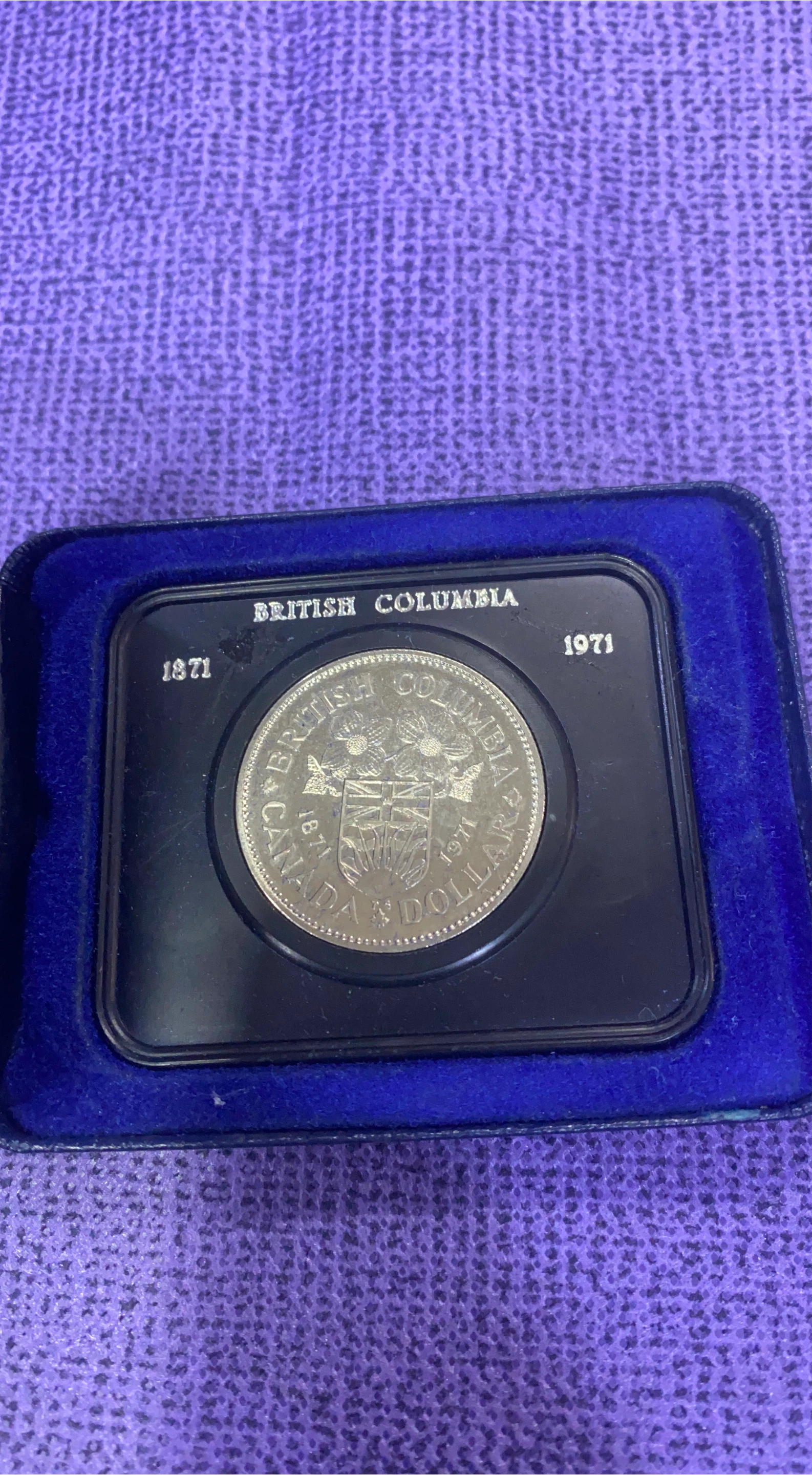 1971 British Columbia Silver Dollar Coin thumbnail