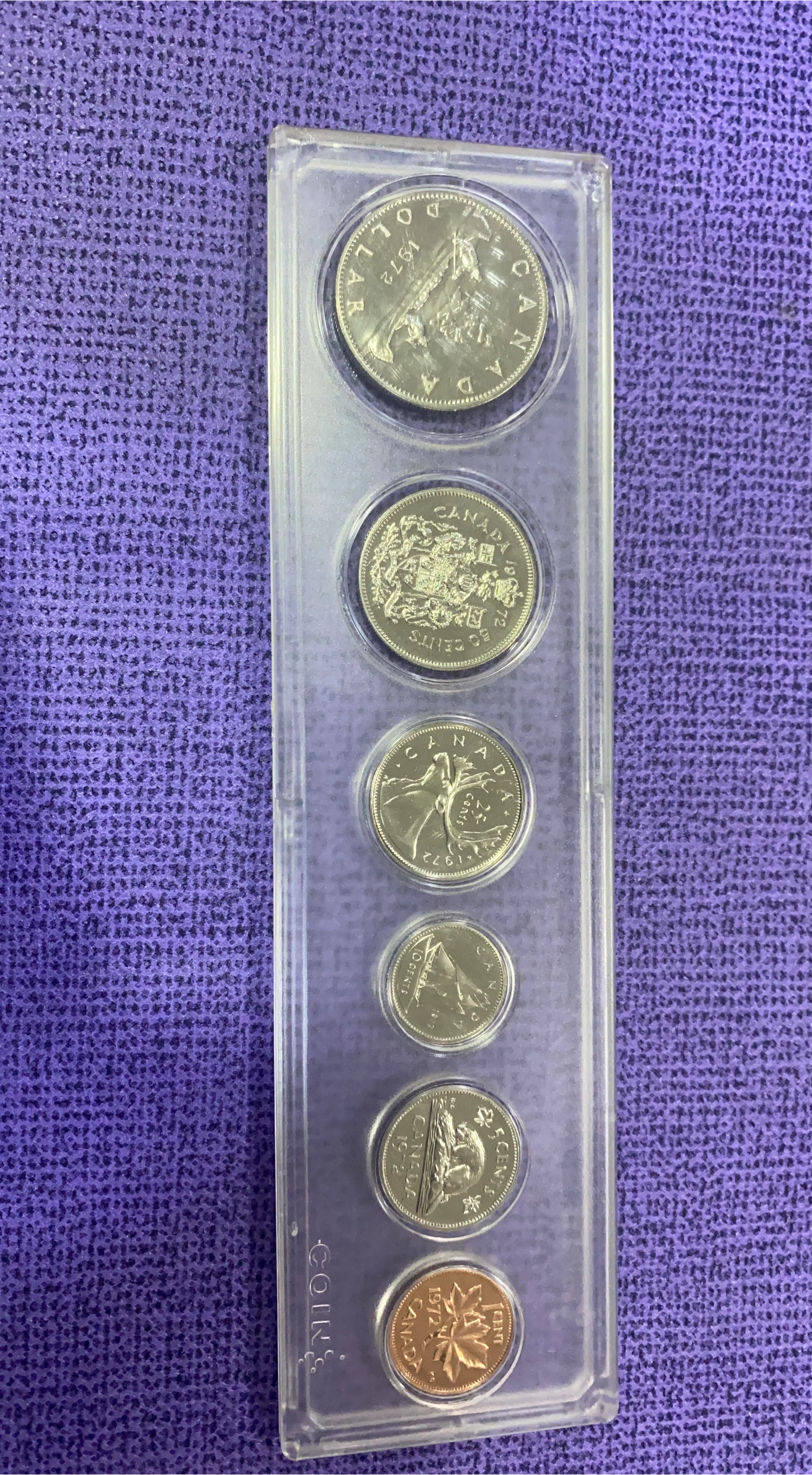 1972 Canadian Coins Set thumbnail