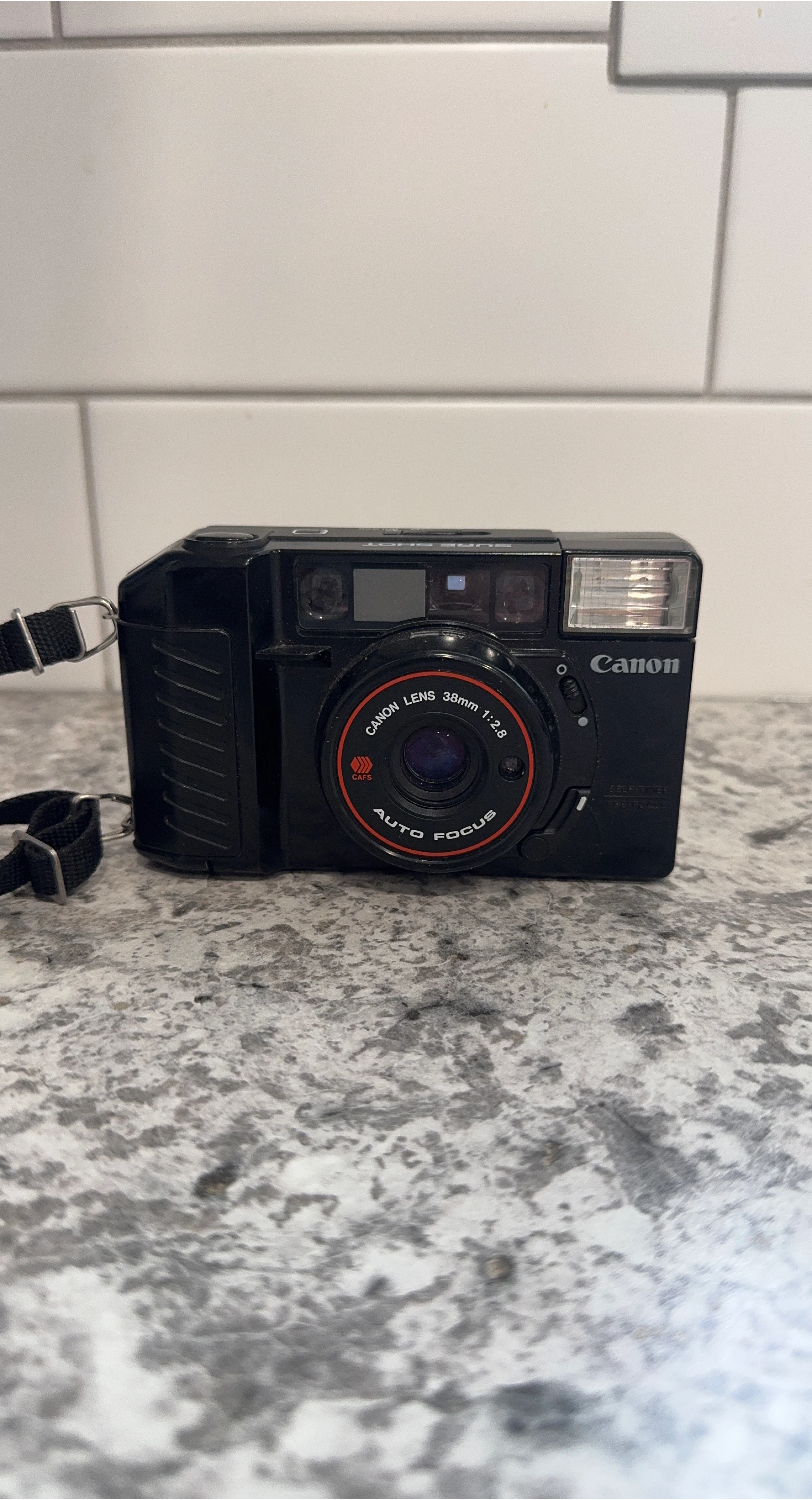 Canon Sure Shot 38mm Film Camera - Black thumbnail