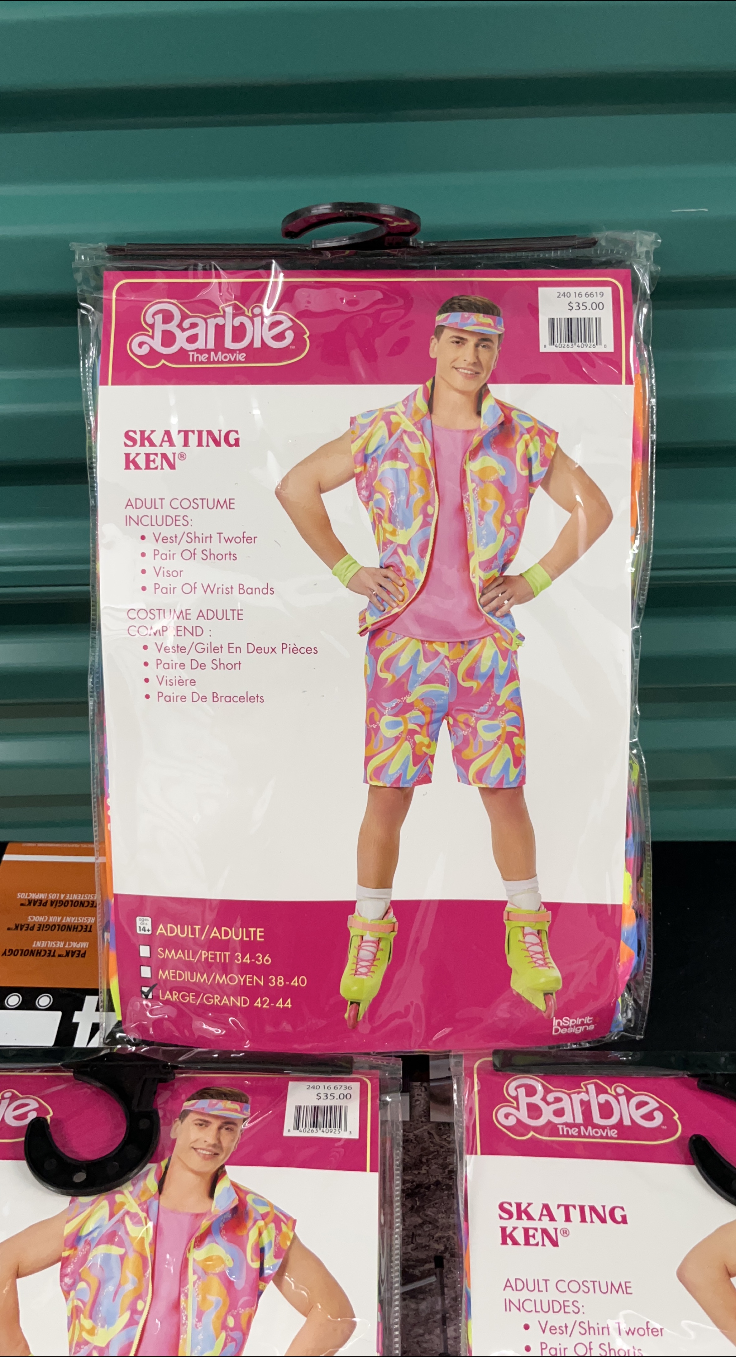 New Barbie The Movie Skating Ken Costume - Adult Large thumbnail
