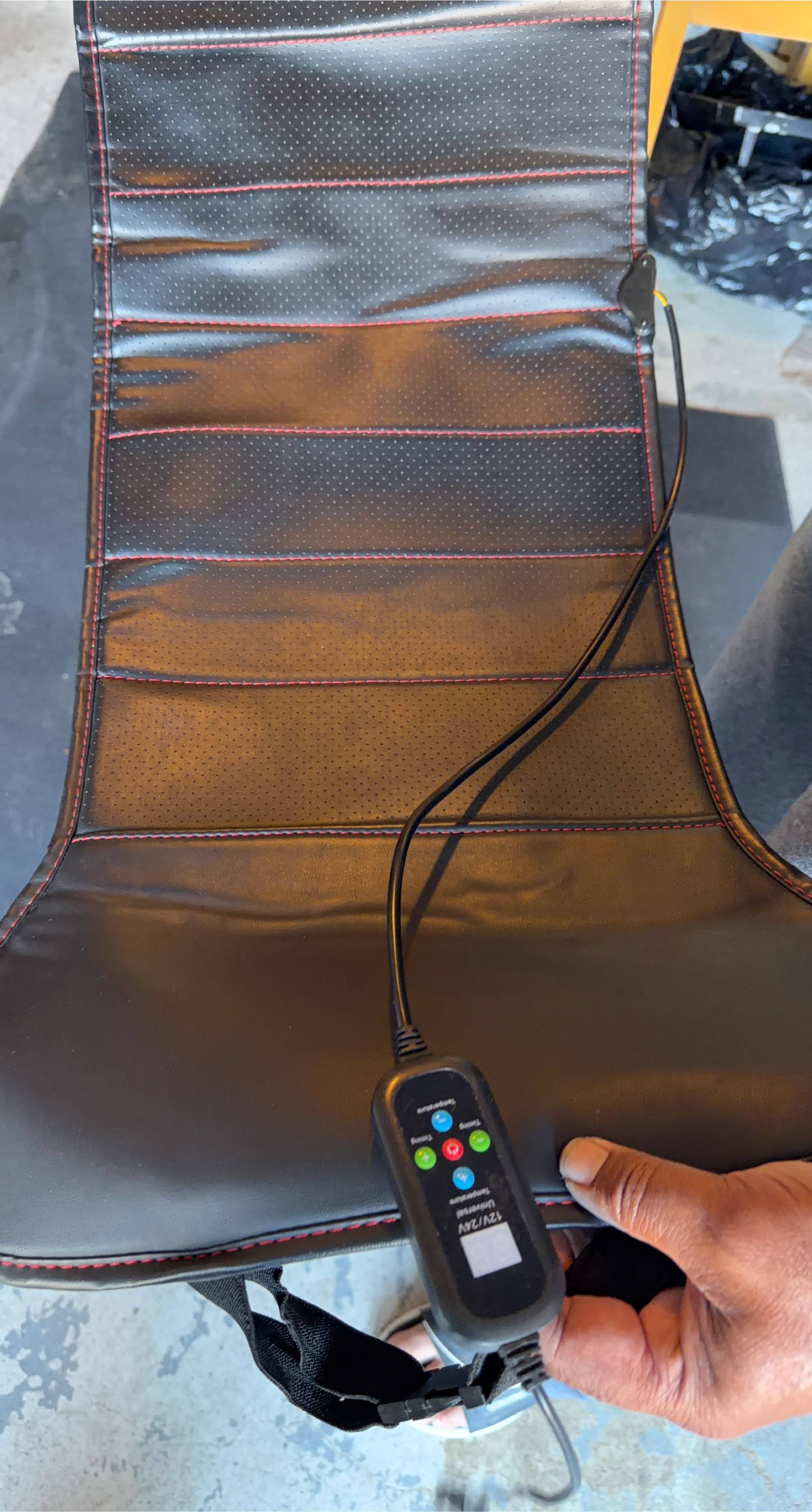 Heated Car Seat Cover - Black