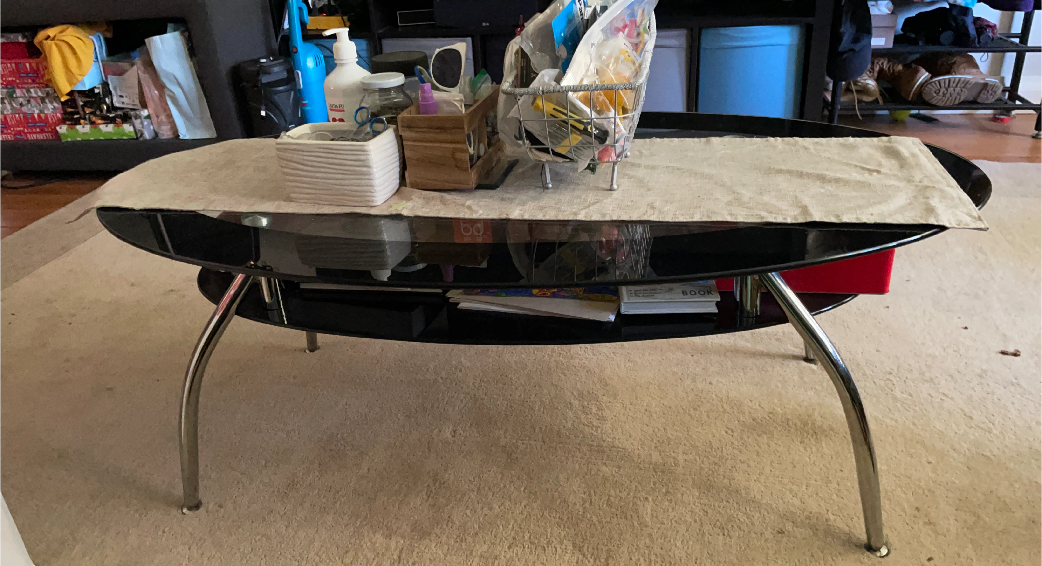 Oval Glass Coffee Table thumbnail