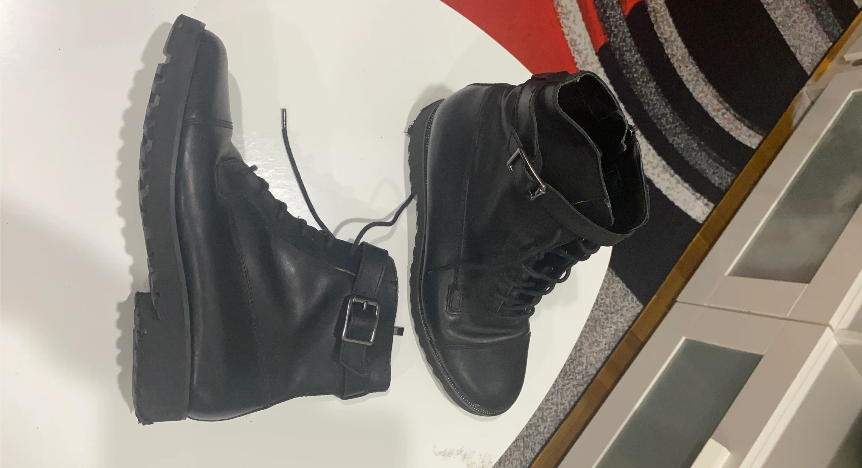 Black Leather Ankle Boots thumbnail