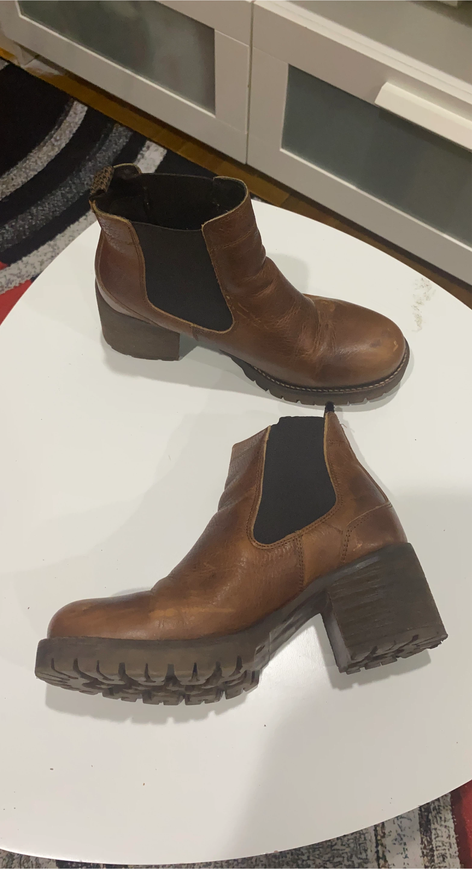 Brown Leather Chelsea Boots thumbnail
