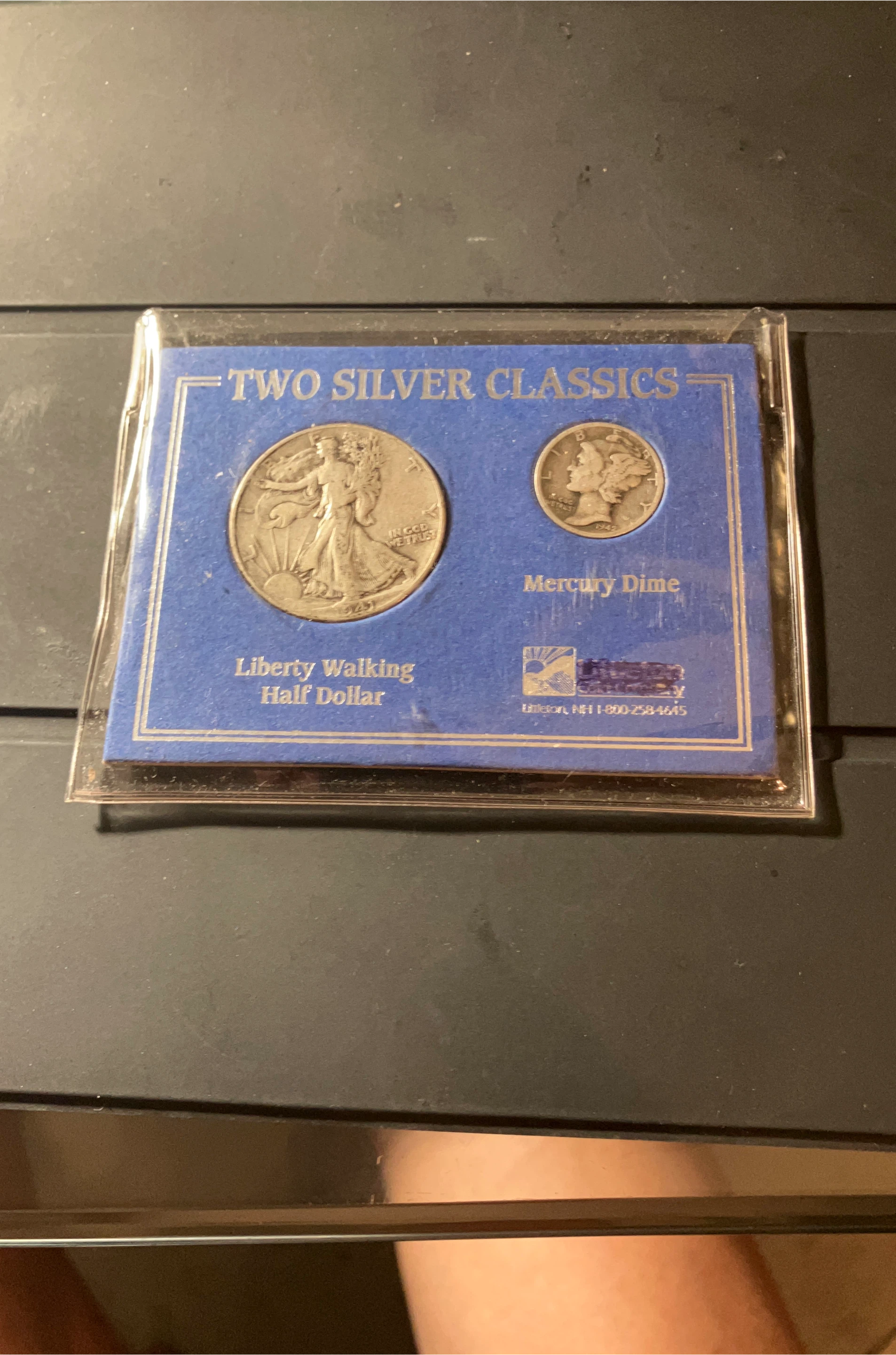 Two Silver Classics: Liberty Walking Half Dollar & Mercury Dime thumbnail