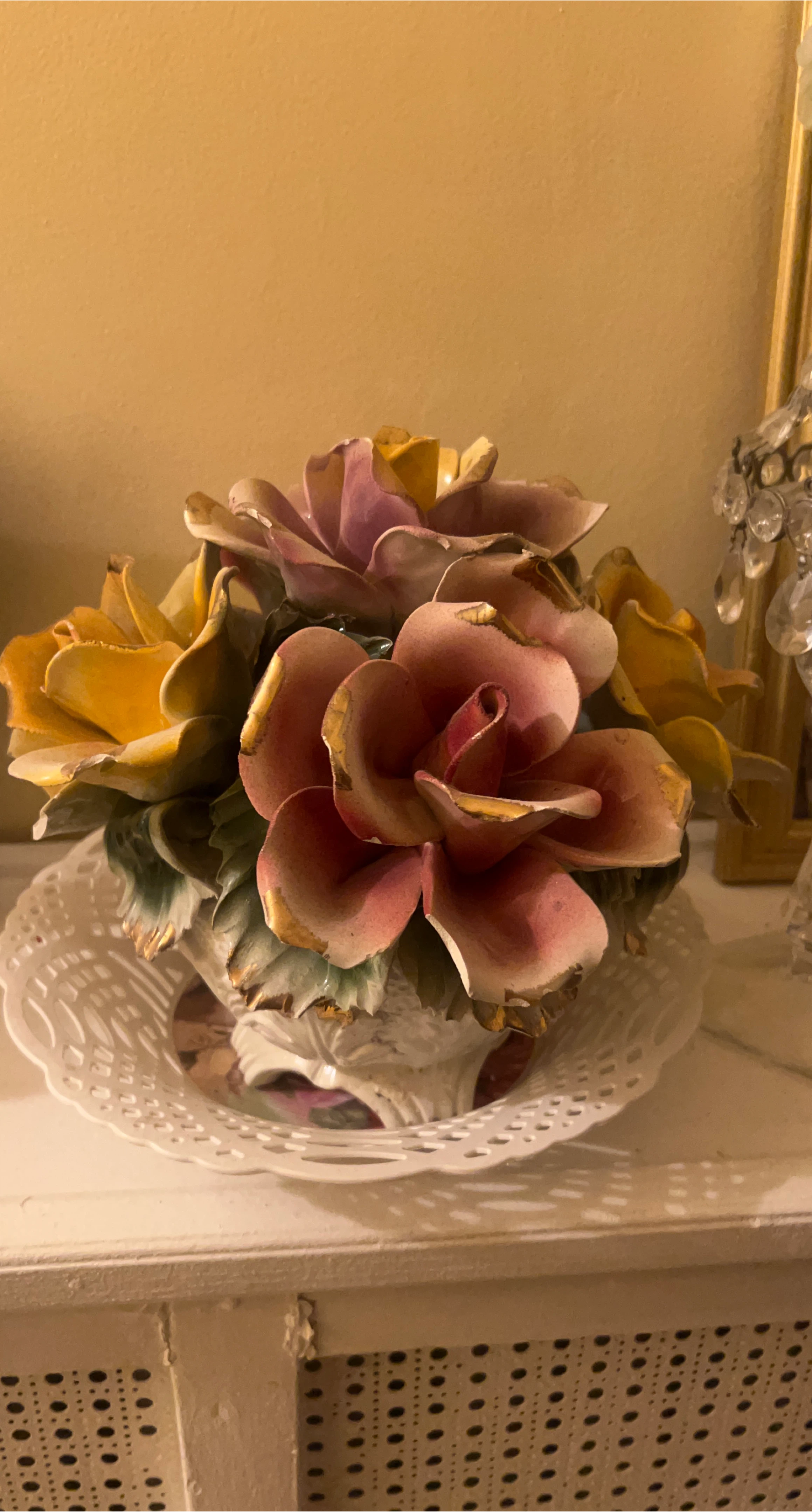 Vintage Ceramic Flower Arrangement thumbnail