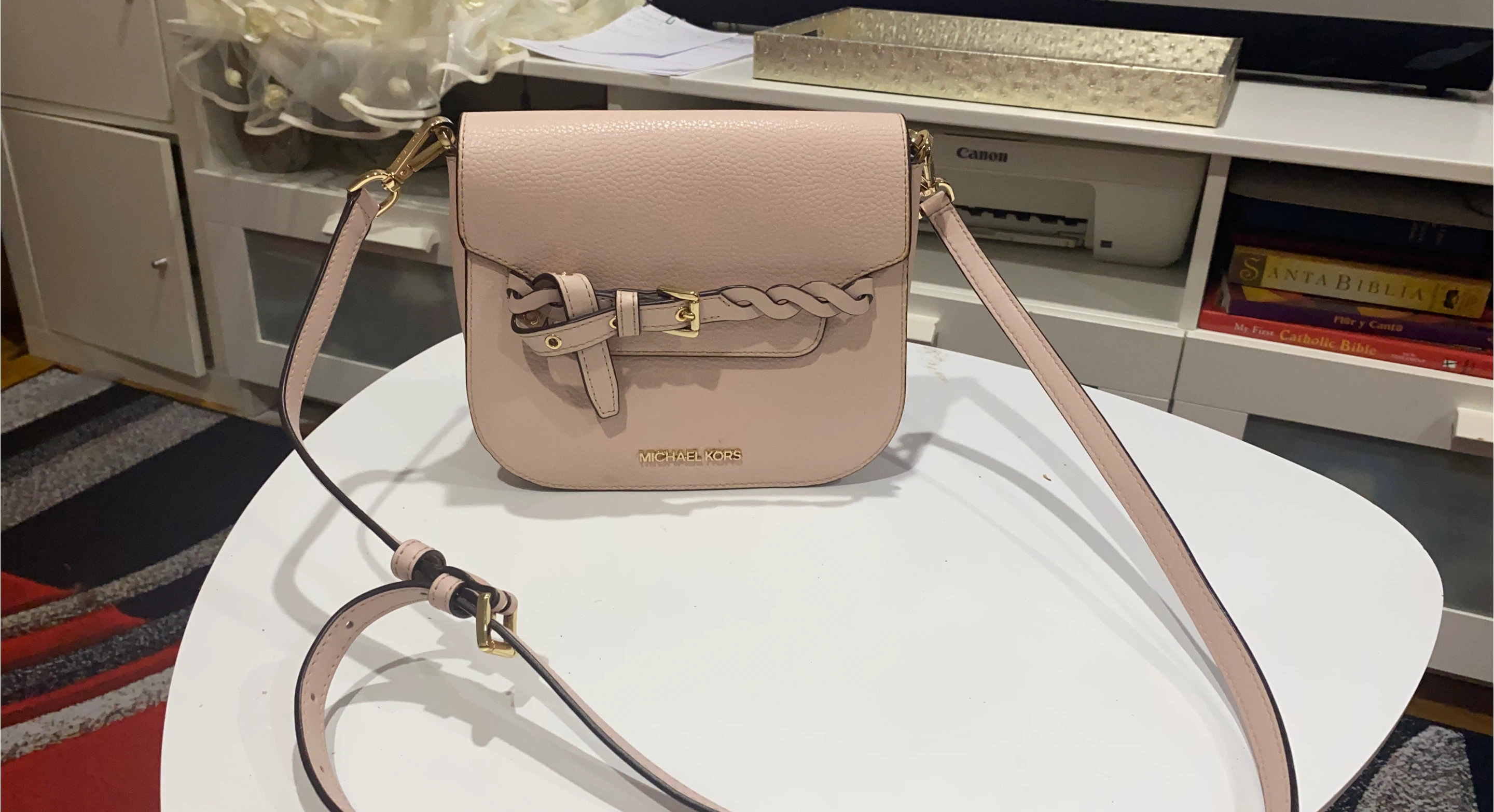Michael Kors Pink Leather Crossbody Bag thumbnail