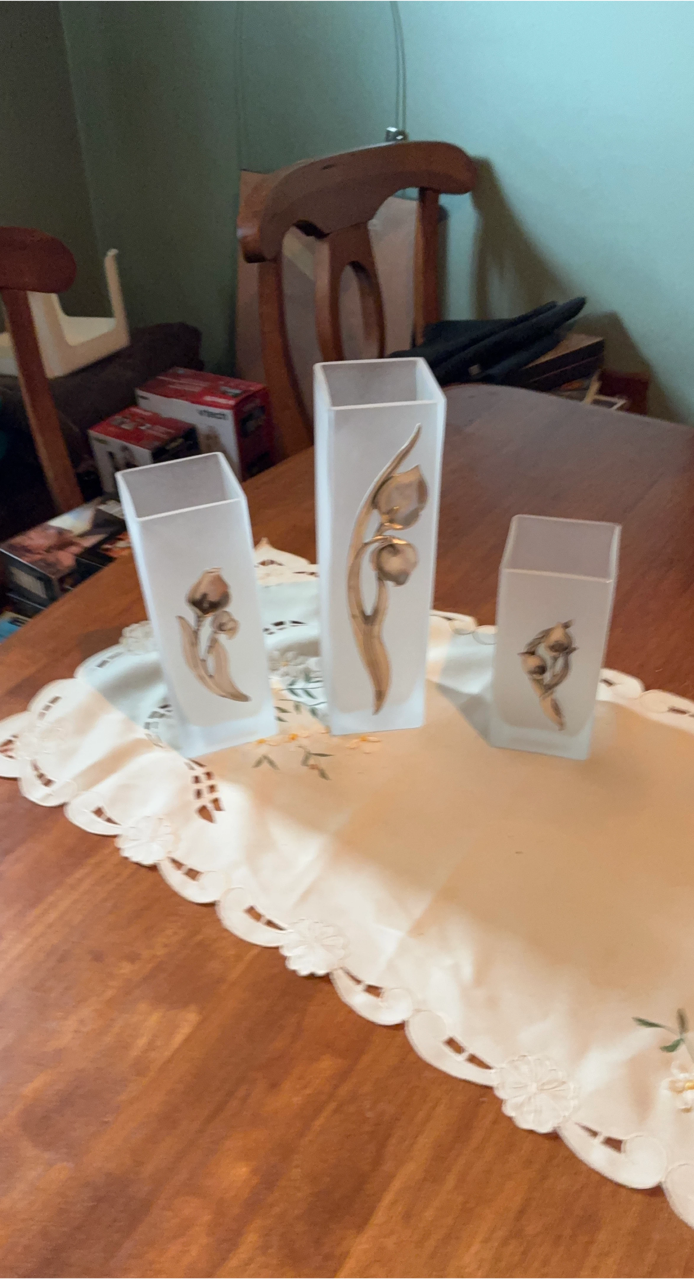 Set of 3 Decorative Vases