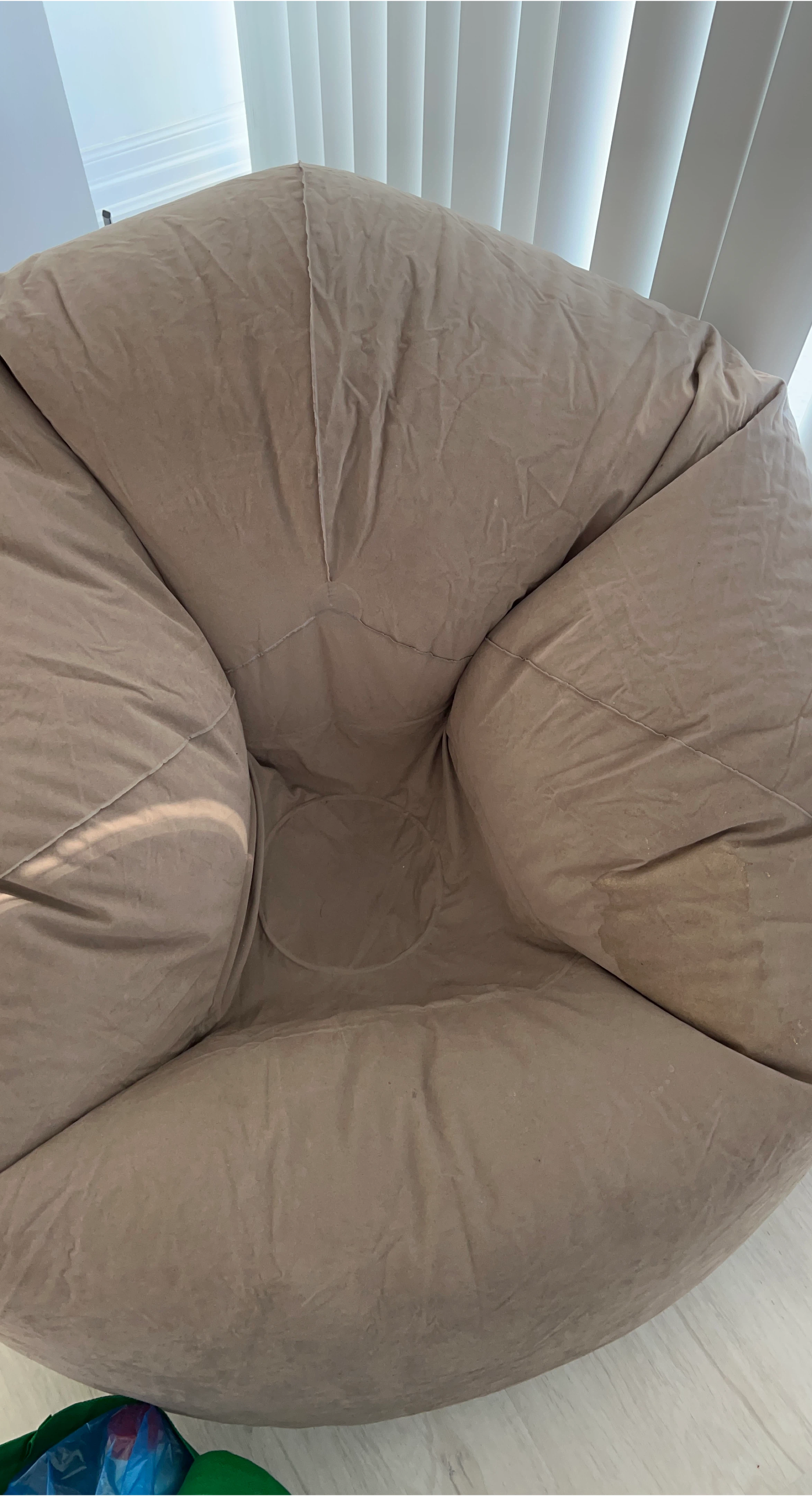 2 Tan Beanbag Chair - For 10 CAS