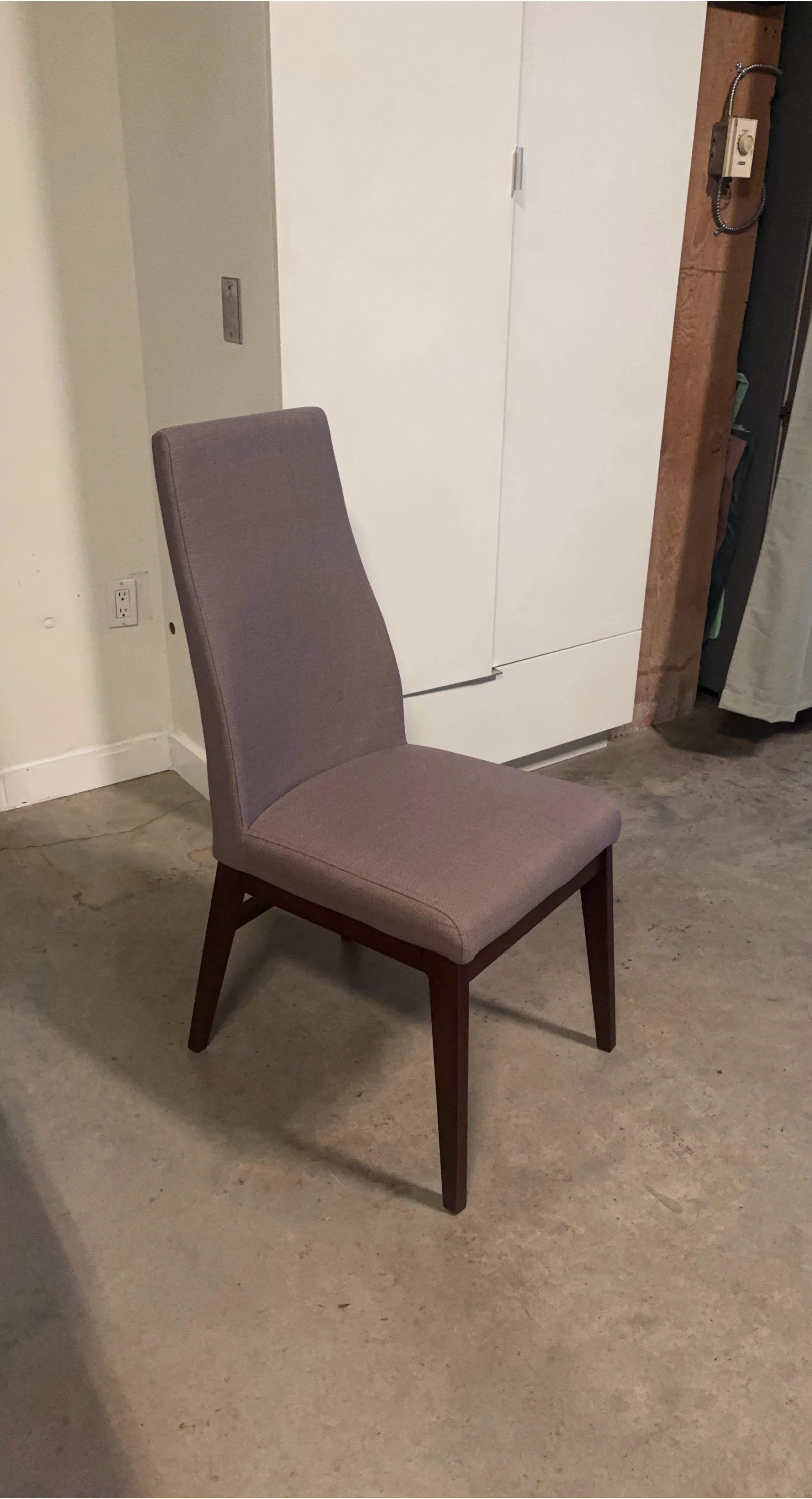 Upholstered Dining Chair - Light Brown thumbnail