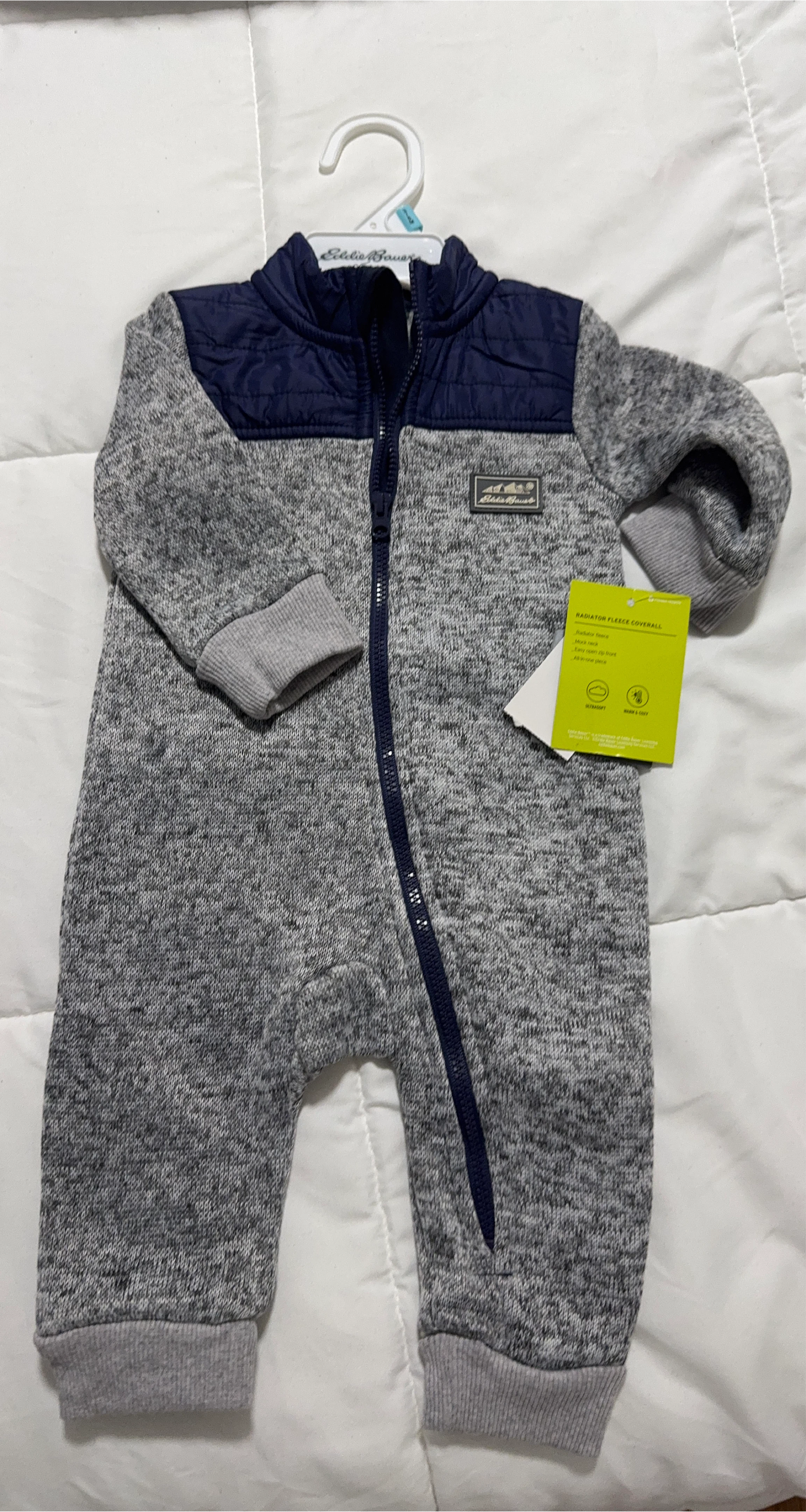 Eddie Bauer Infant Fleece Coverall - NEW thumbnail