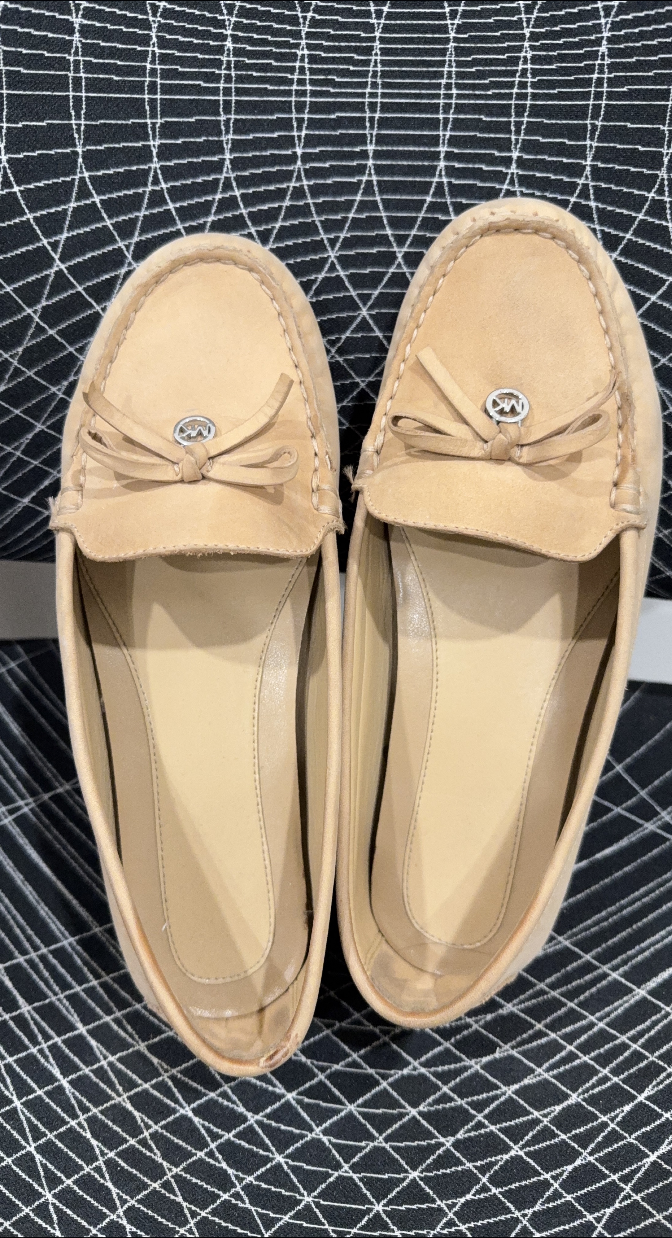 Michael Kors Tan Leather Loafers thumbnail