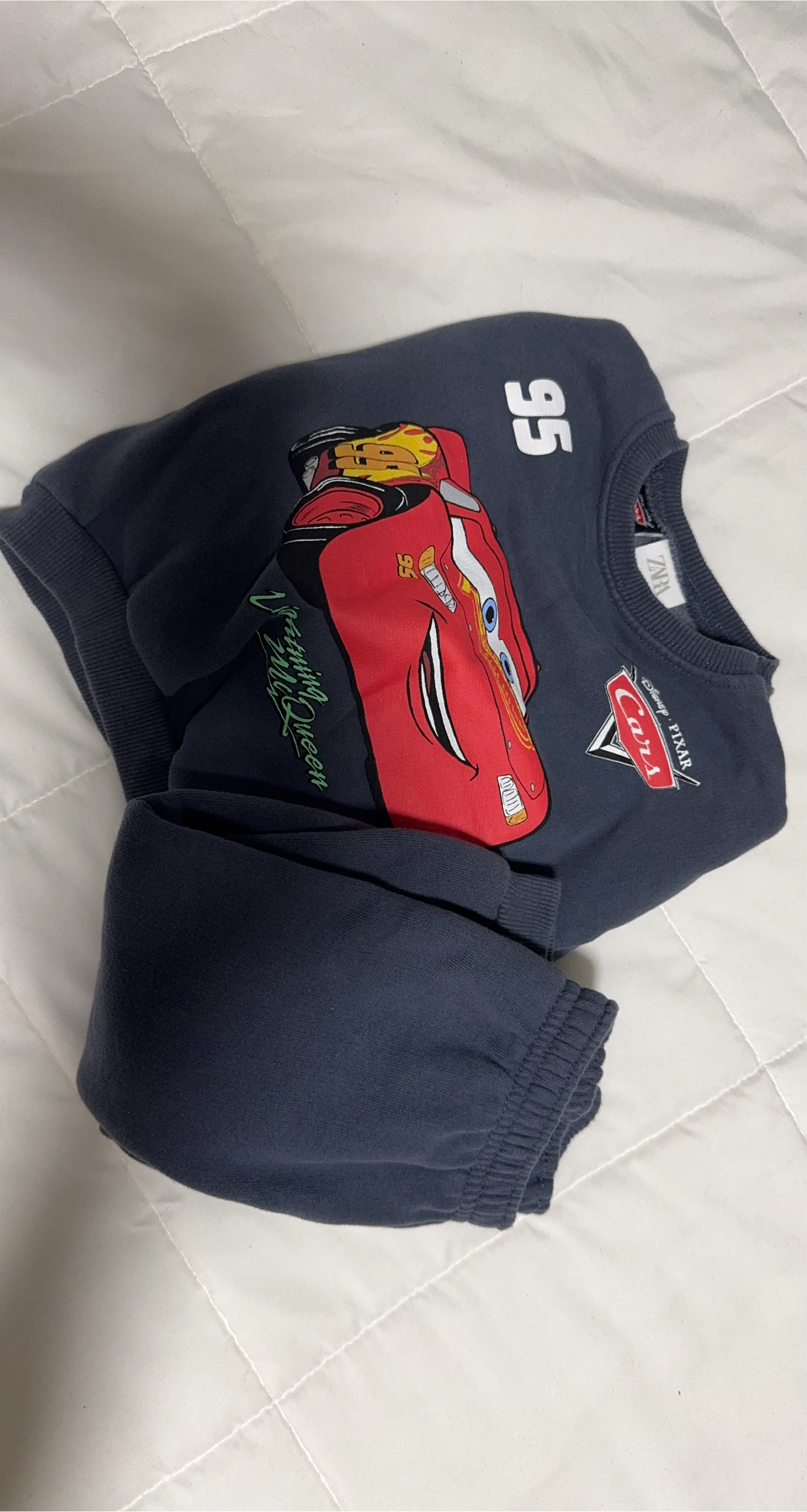 Zara Kids Lightning McQueen Sweatshirt Set thumbnail