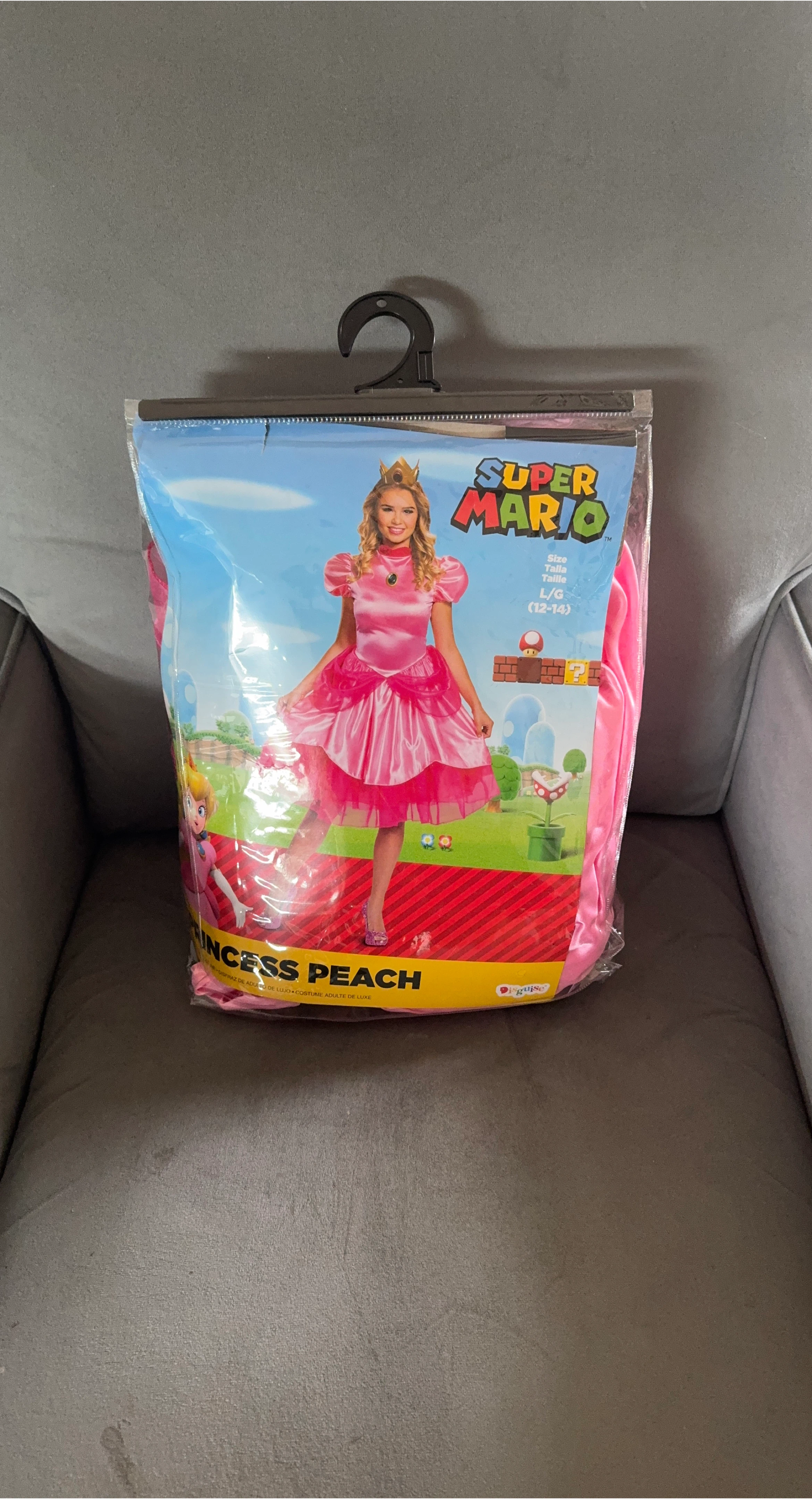 Super Mario Princess Peach Costume - Size L/G (12-14) thumbnail