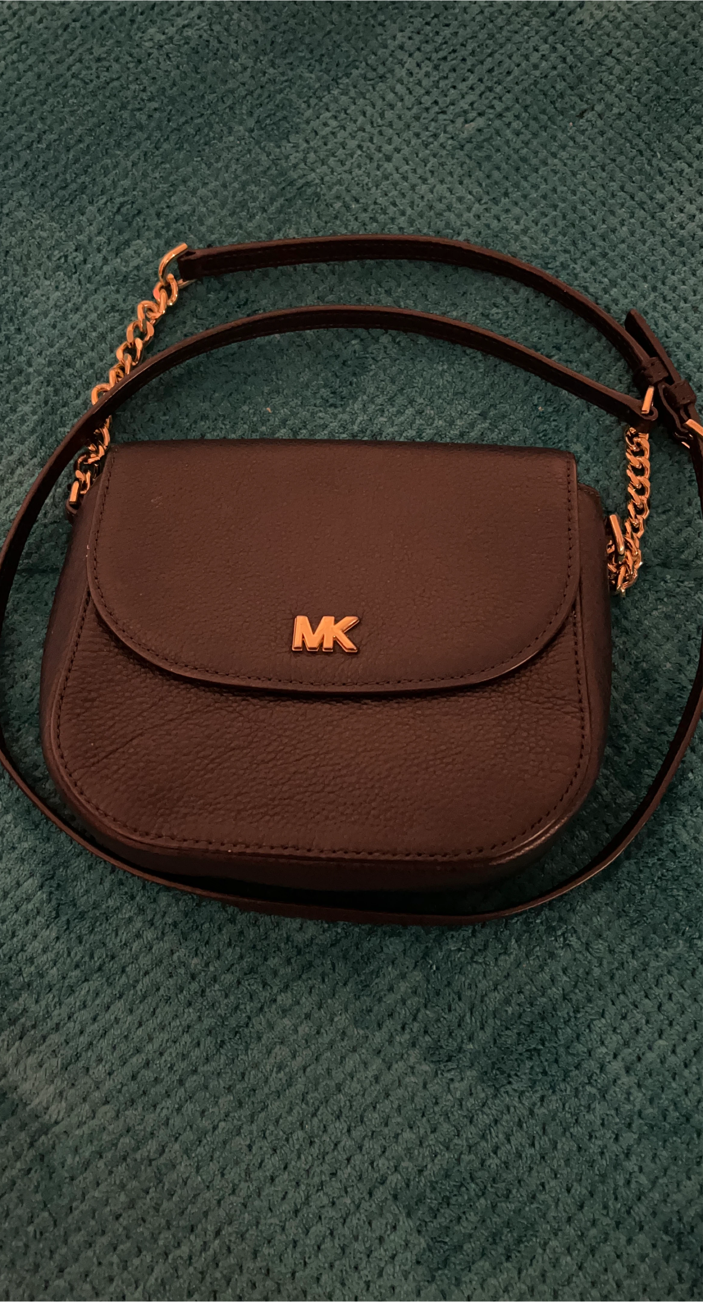 Michael Kors navy Blue  Leather Crossbody Bag thumbnail