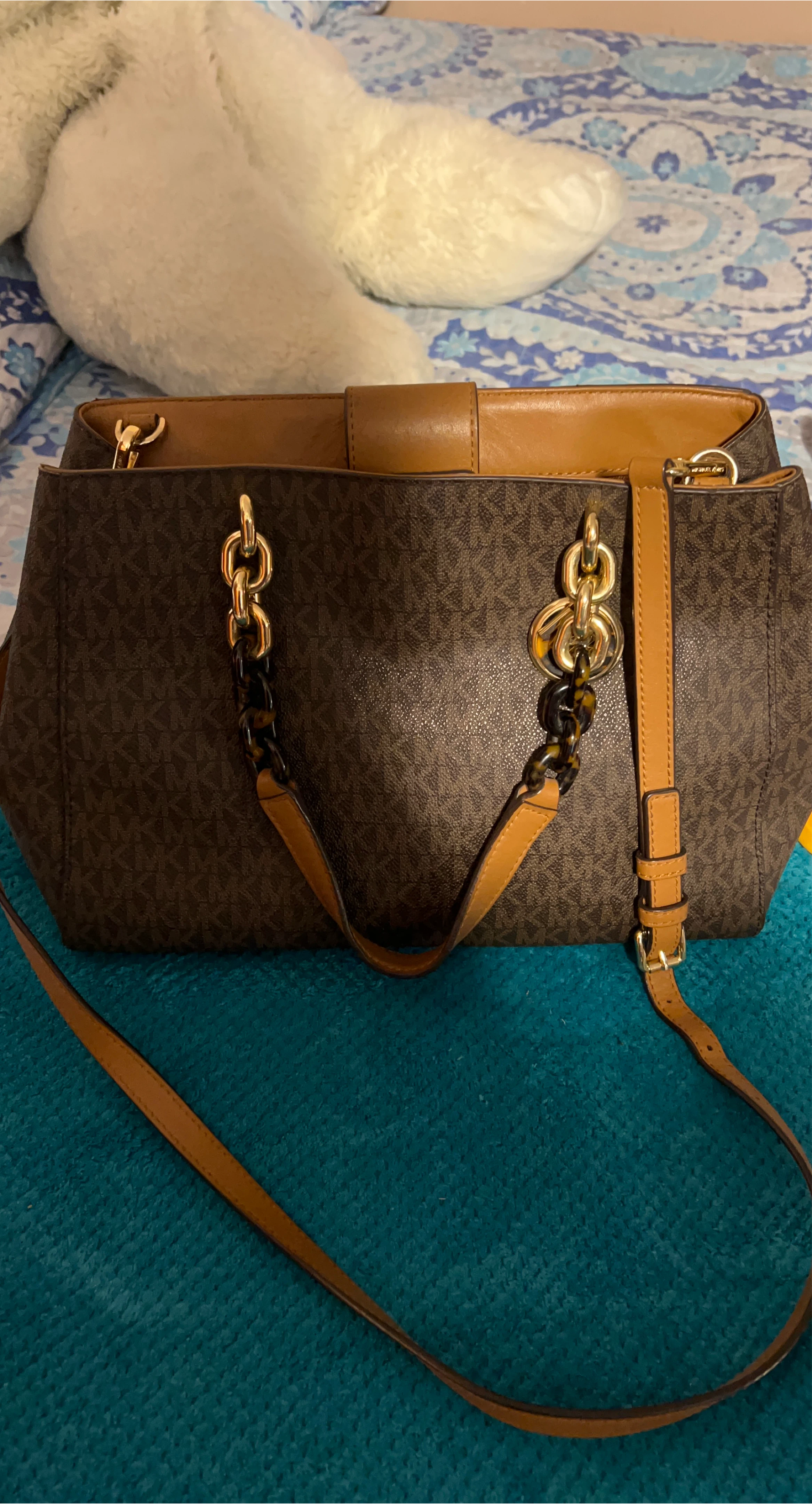 Michael Kors Brown Tote Bag thumbnail