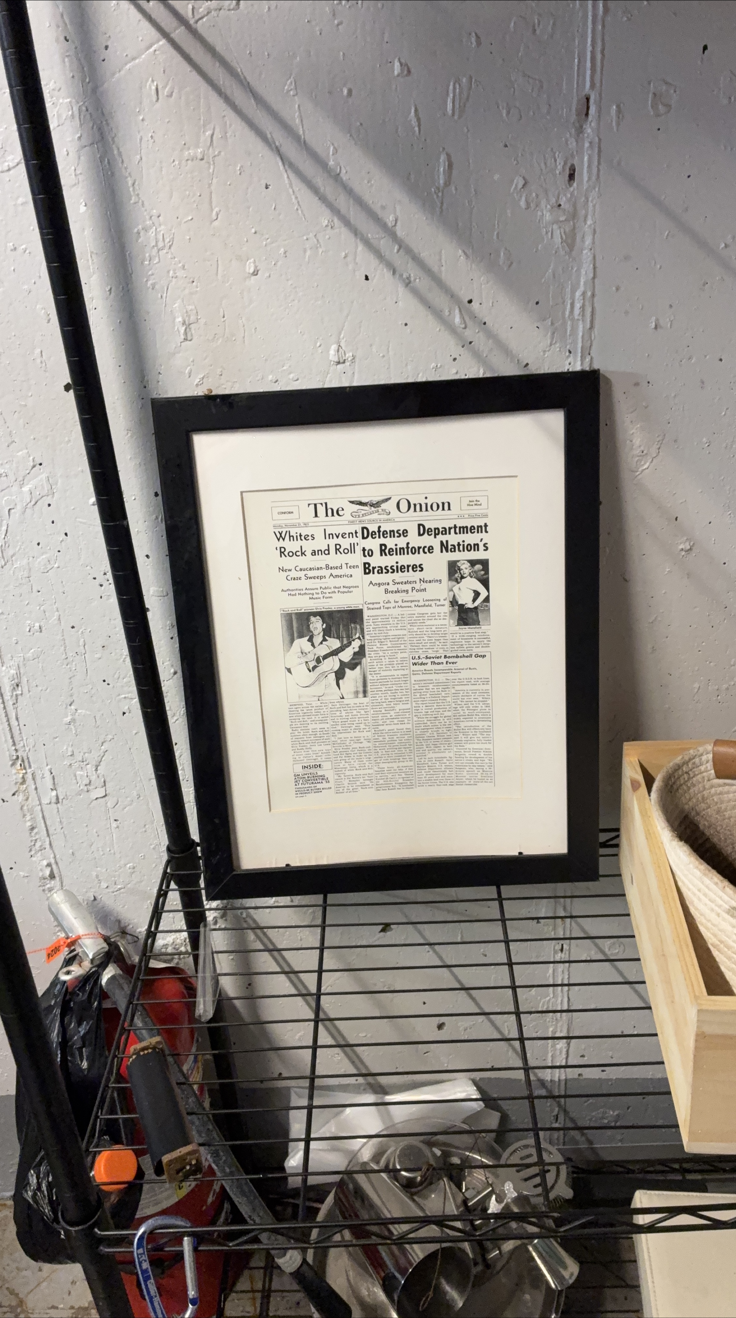 Framed The Onion Newspaper Print thumbnail
