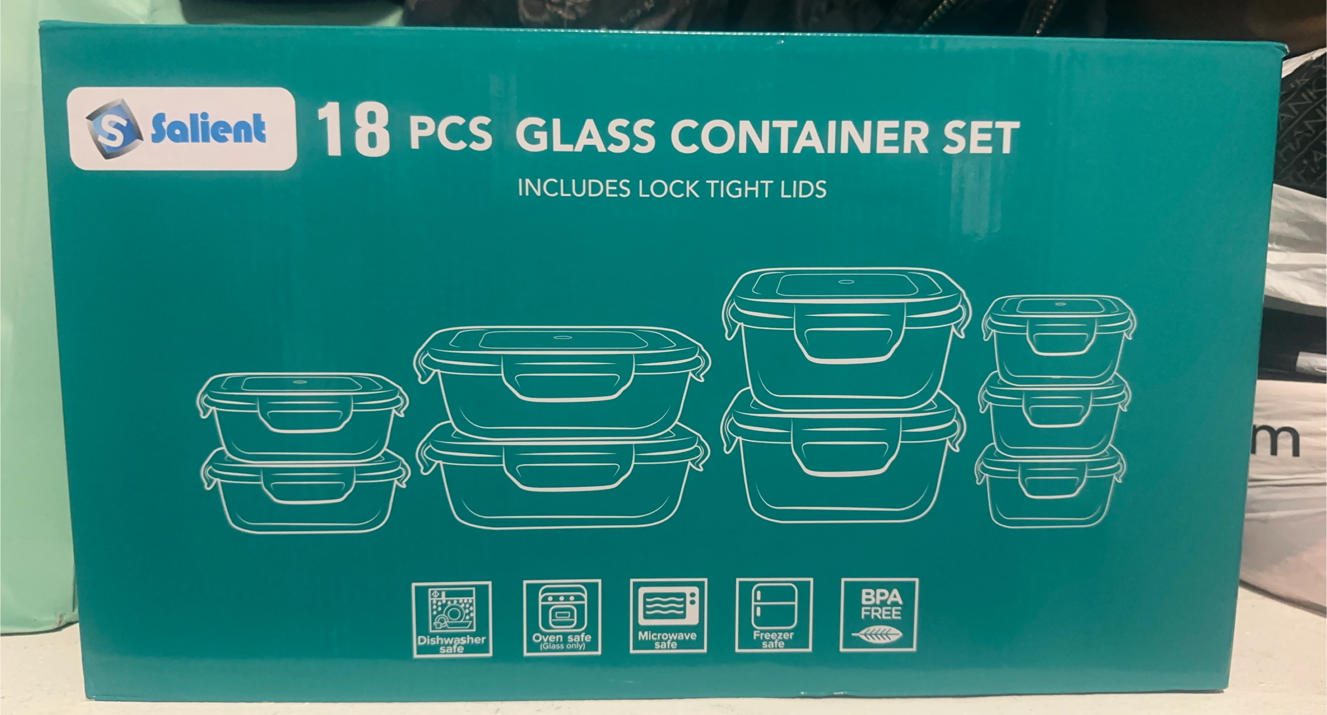 Salient 18-Piece Glass Container Set thumbnail