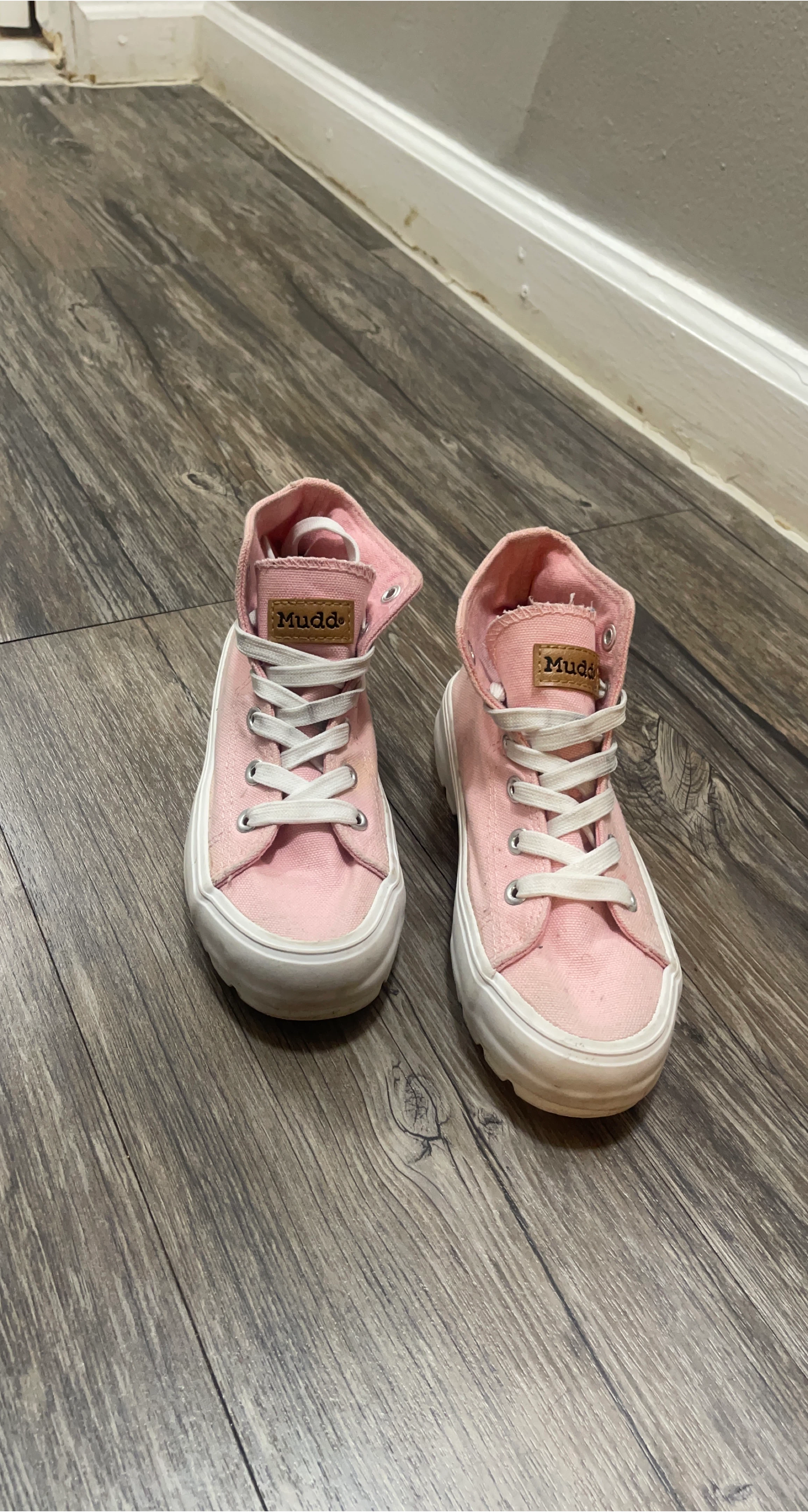 Mudd Pink High Top Sneakers Size 13c thumbnail