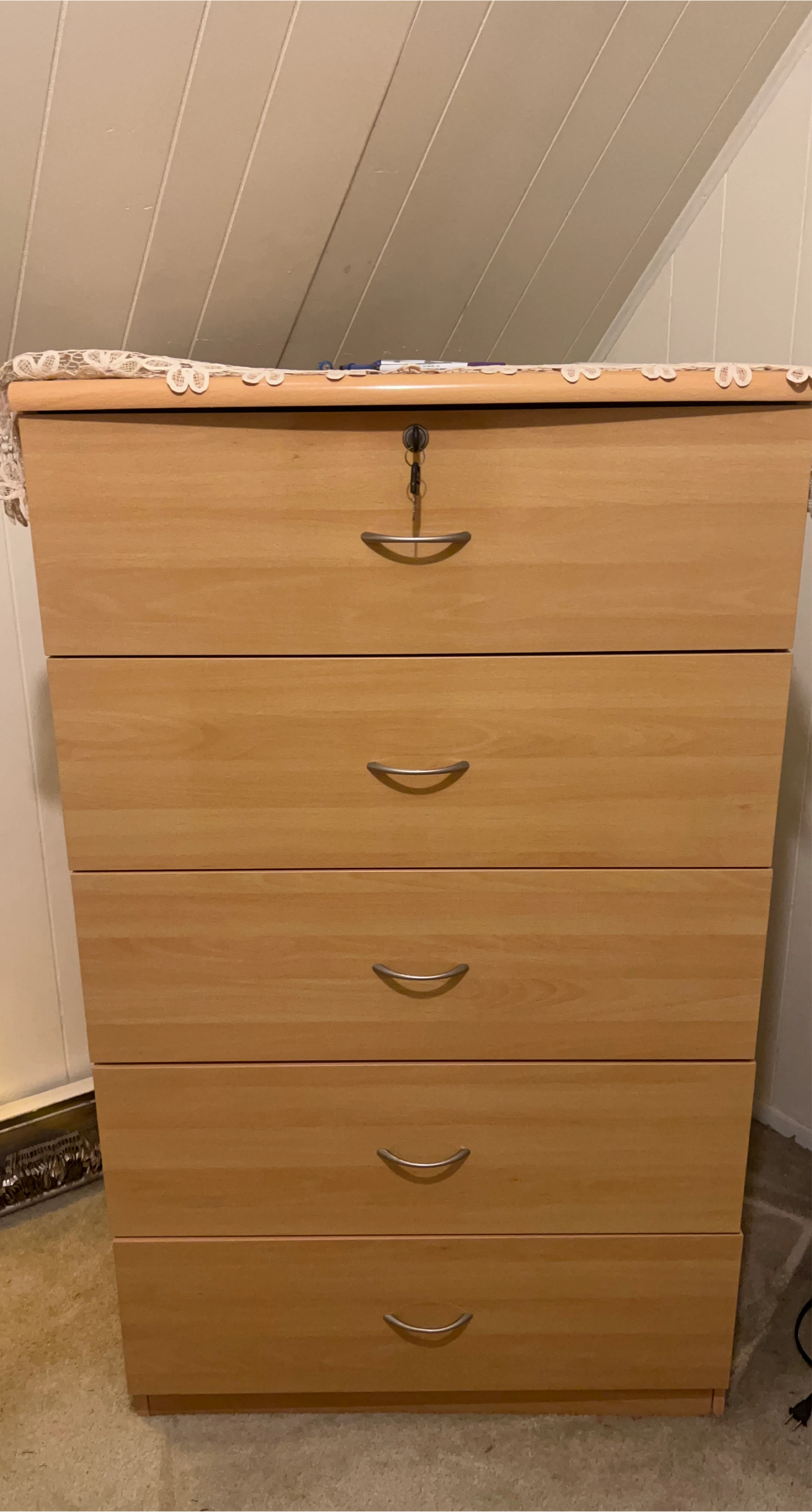 Wooden 5-Drawer Dresser thumbnail