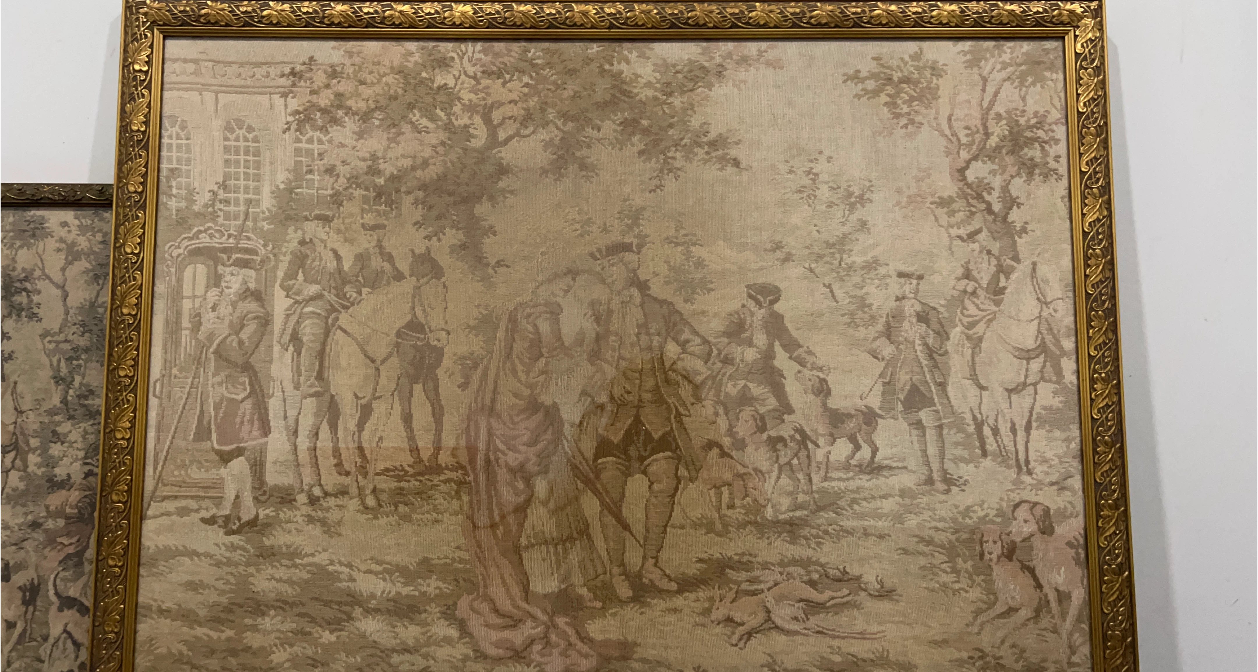 Vintage Framed Tapestry Wall Art thumbnail