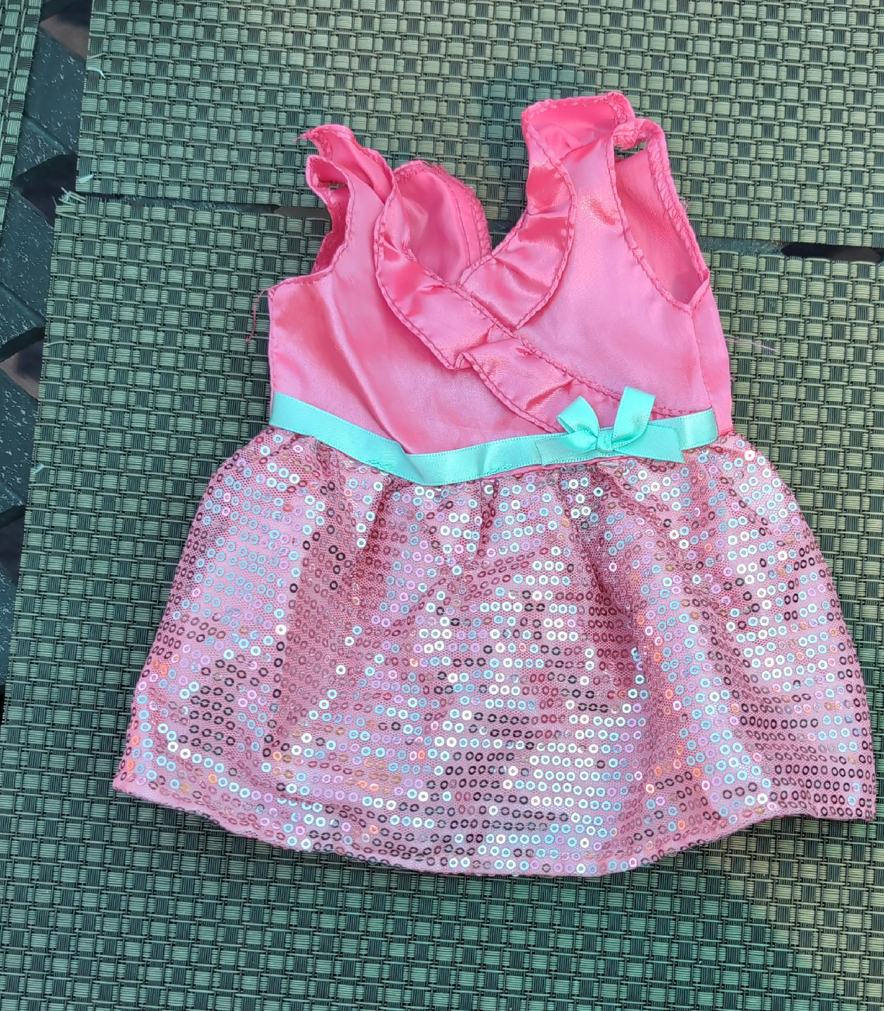 Pink Sequin Party Dress for Dolls !!! need gone ASAP! thumbnail