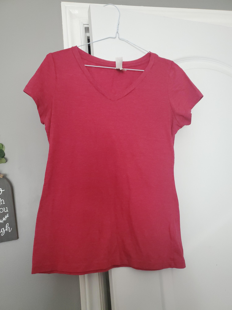 Red V-Neck T-Shirt thumbnail