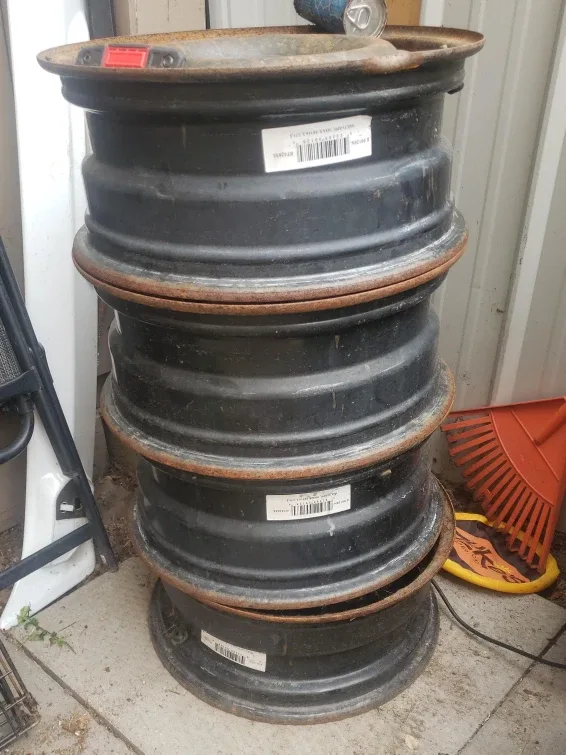 Set of 4 Steel Wheels 16x6.5