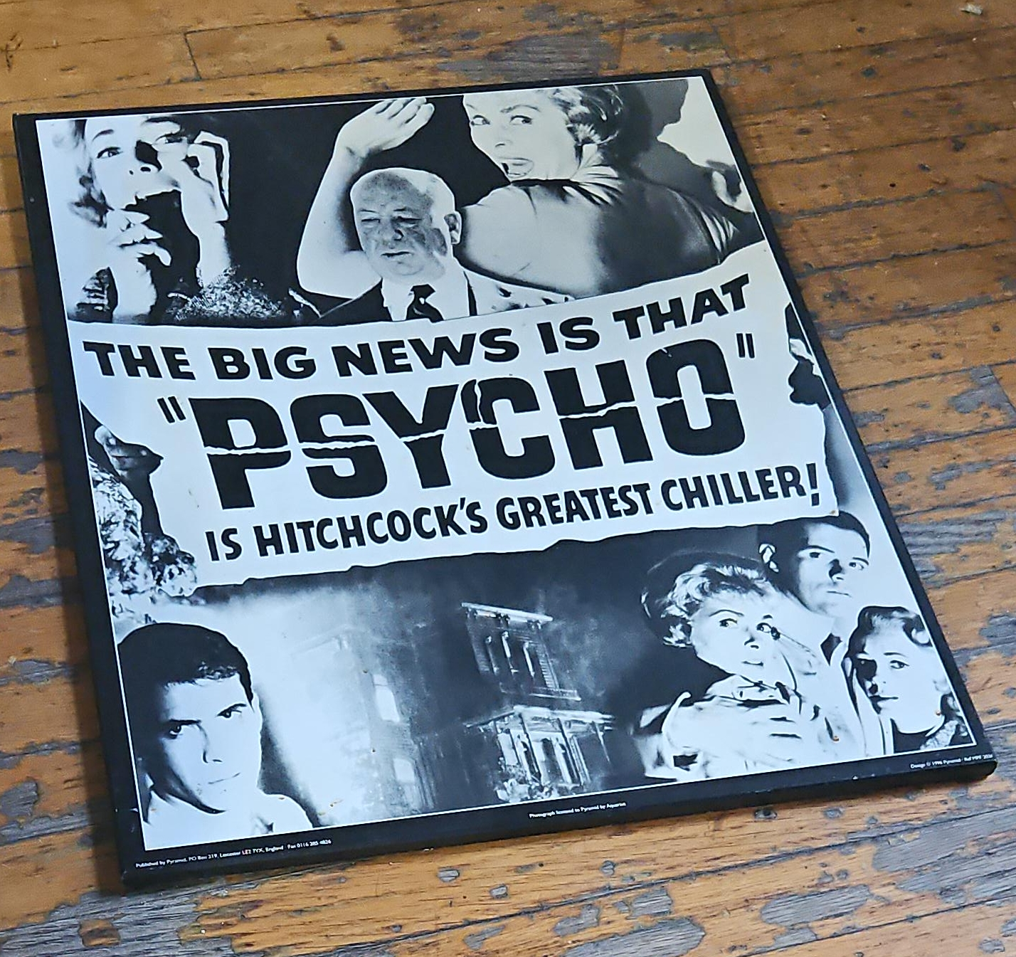 Psycho Hitchcock's Greatest Chiller Movie Poster