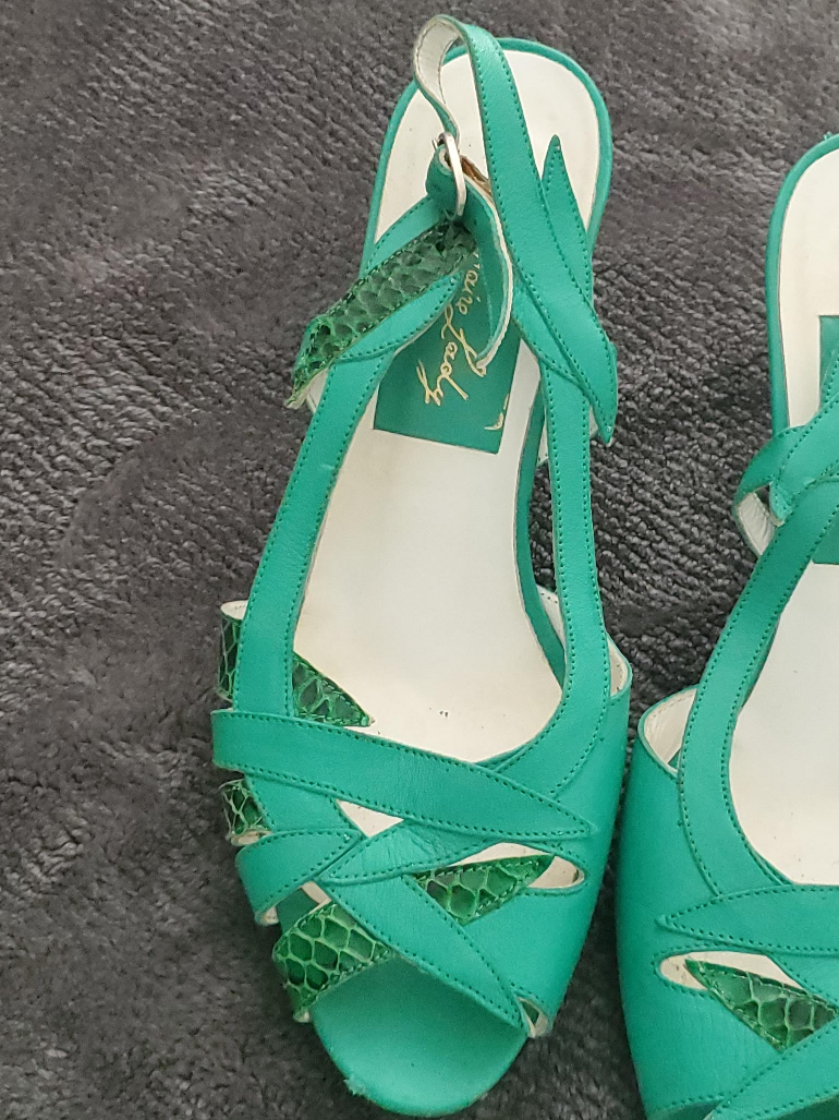 Faire Lady Green Heels thumbnail