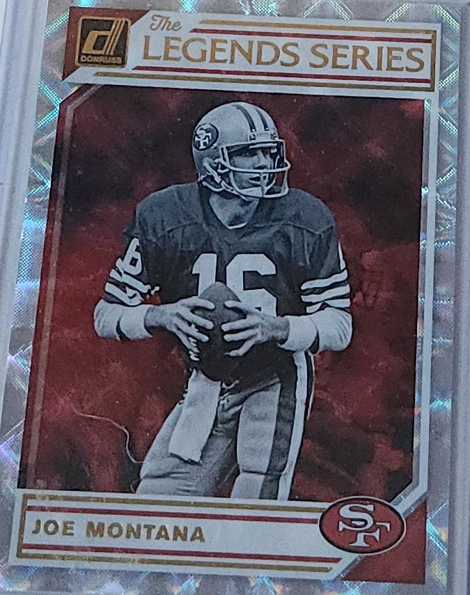 Joe Montana Legends Series Football Card thumbnail
