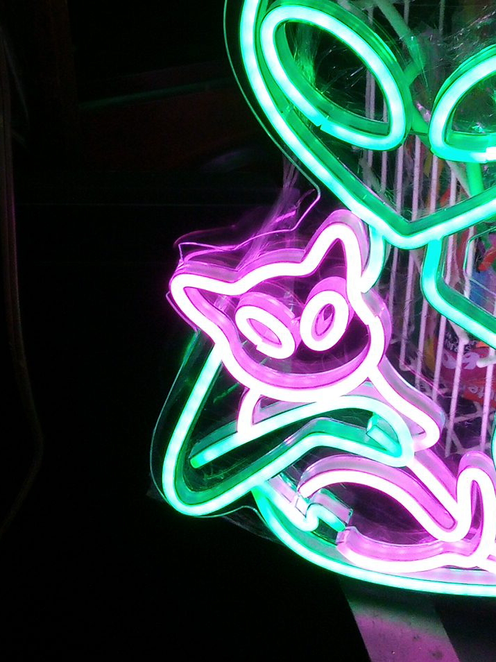 Alien & Cat Neon Sign thumbnail