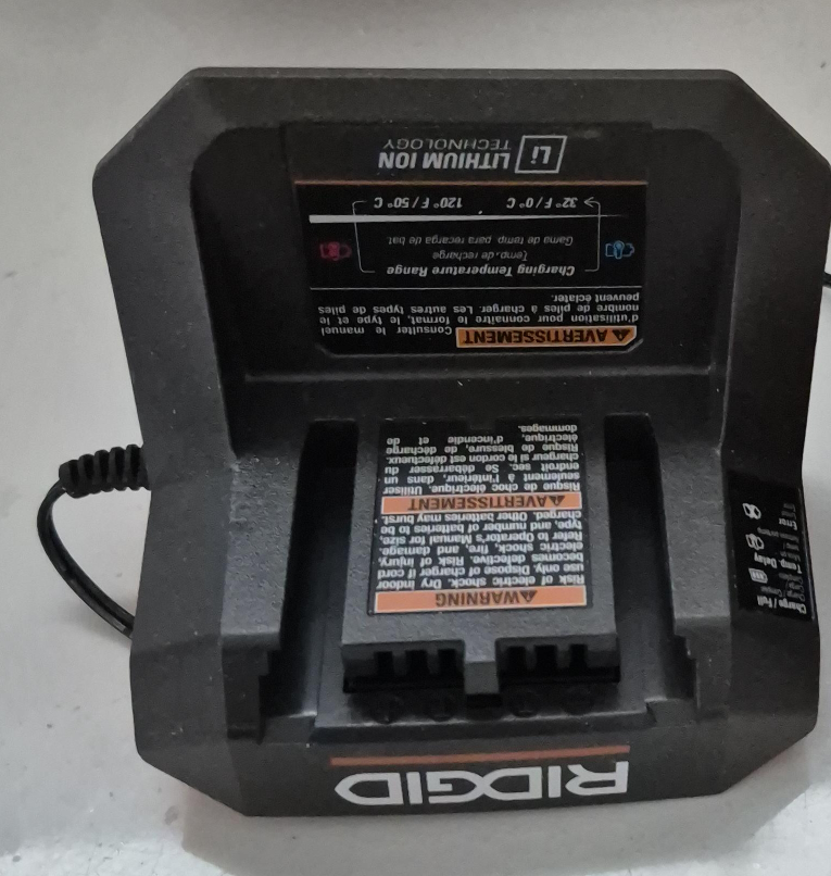 Ridgid Lithium Ion Battery Charger